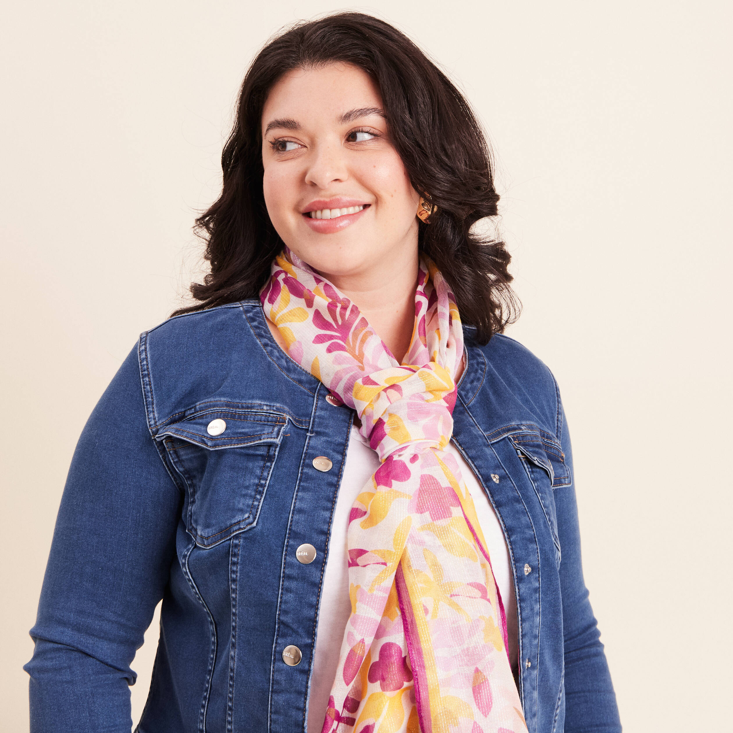 Foulard violet femme