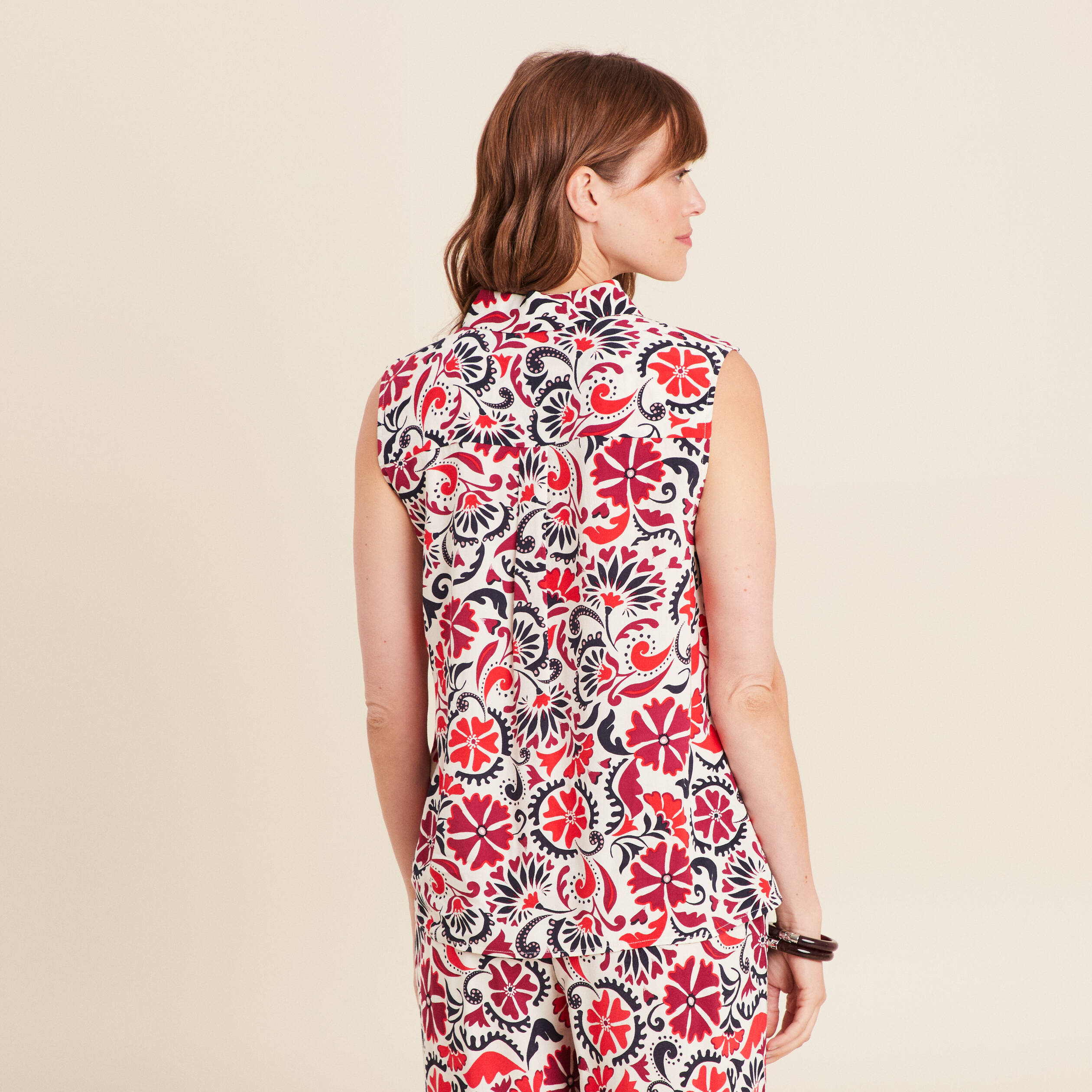 blouse sans manches blanc femme Blouse sans manches blanc femme