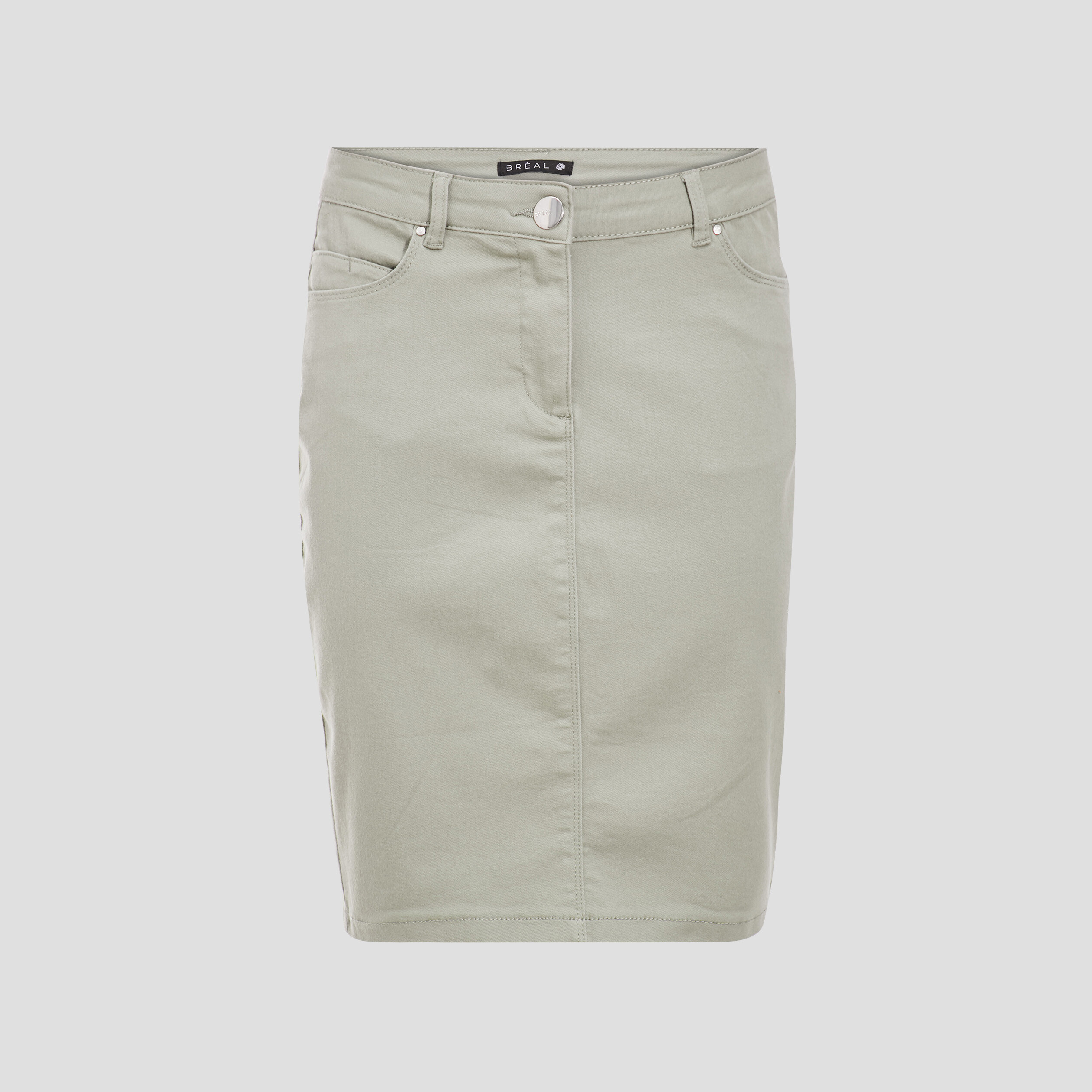 Jupe droite vert clair femme