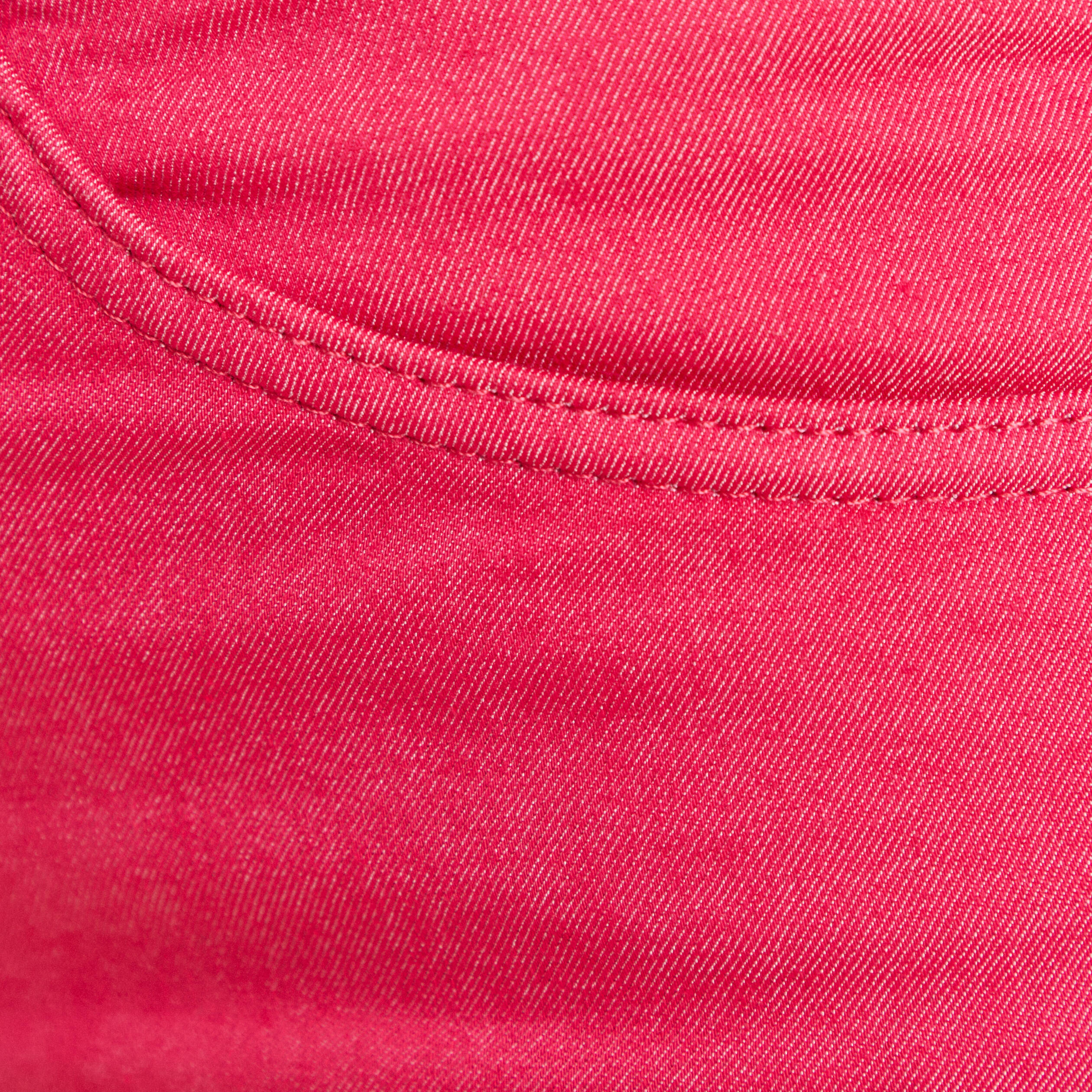 Pantalon léger taille standard 7/8ème rose fushia femme