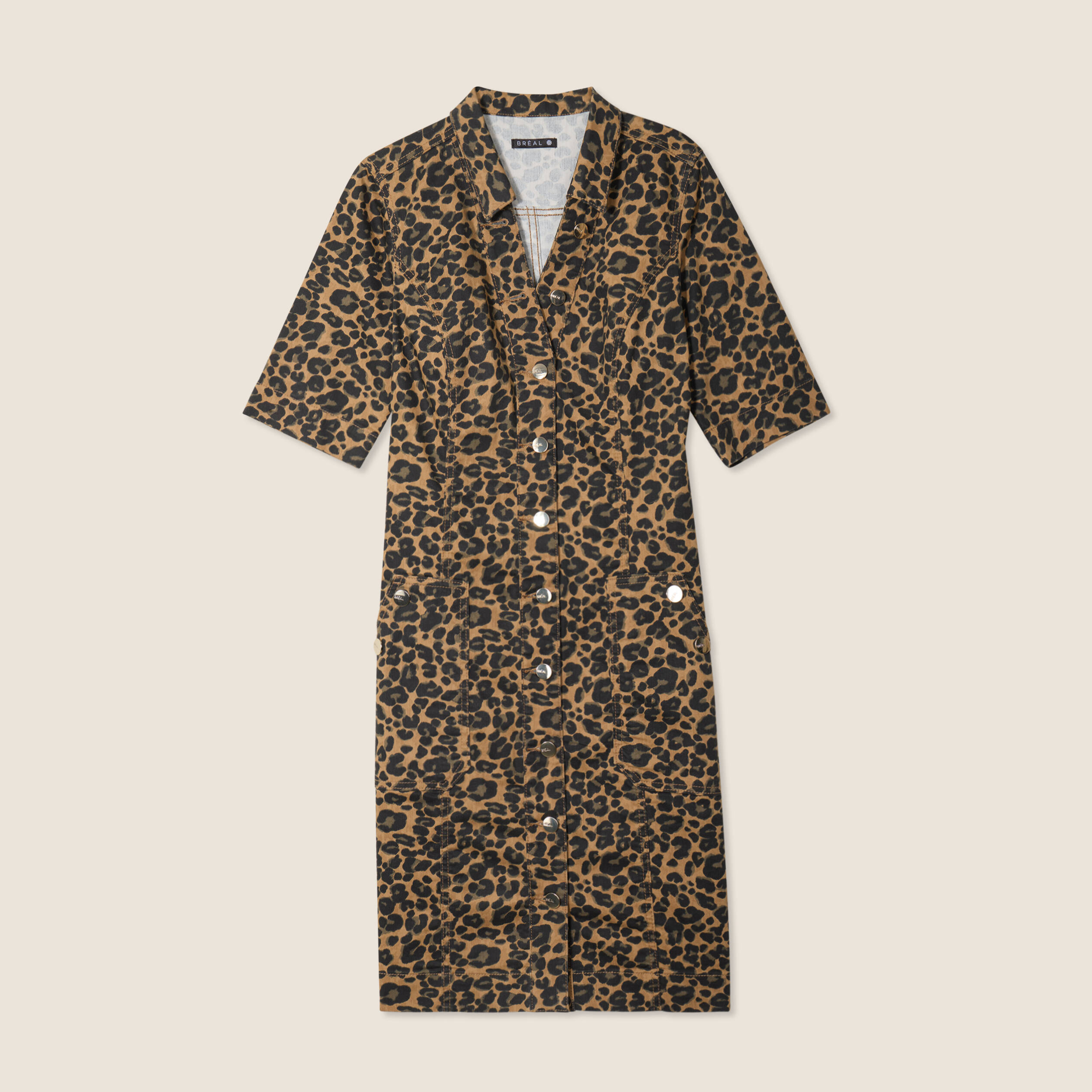 robe droite en jean marron femme Robe droite en jean marron femme