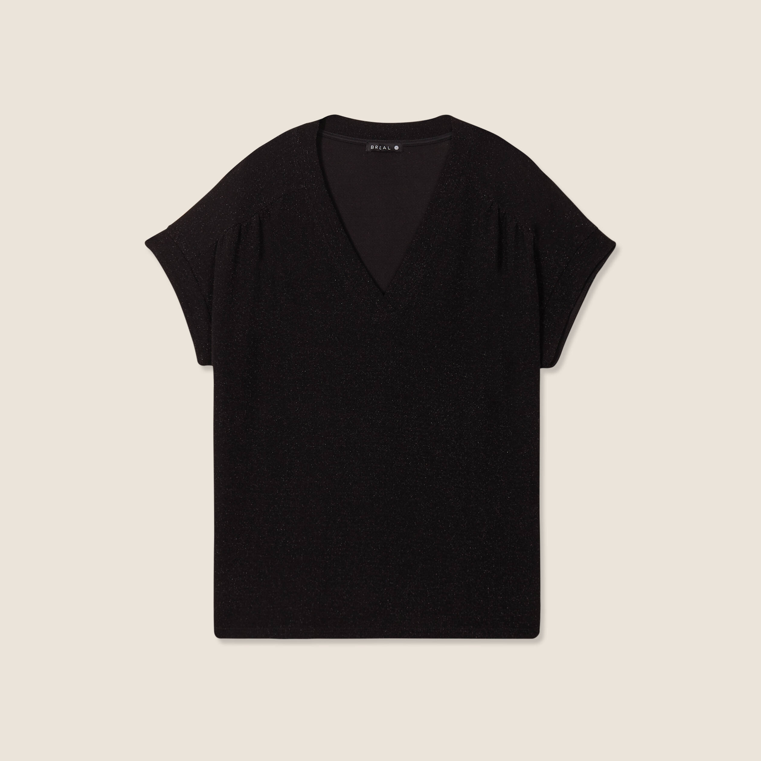 T-shirt manches courtes noir femme