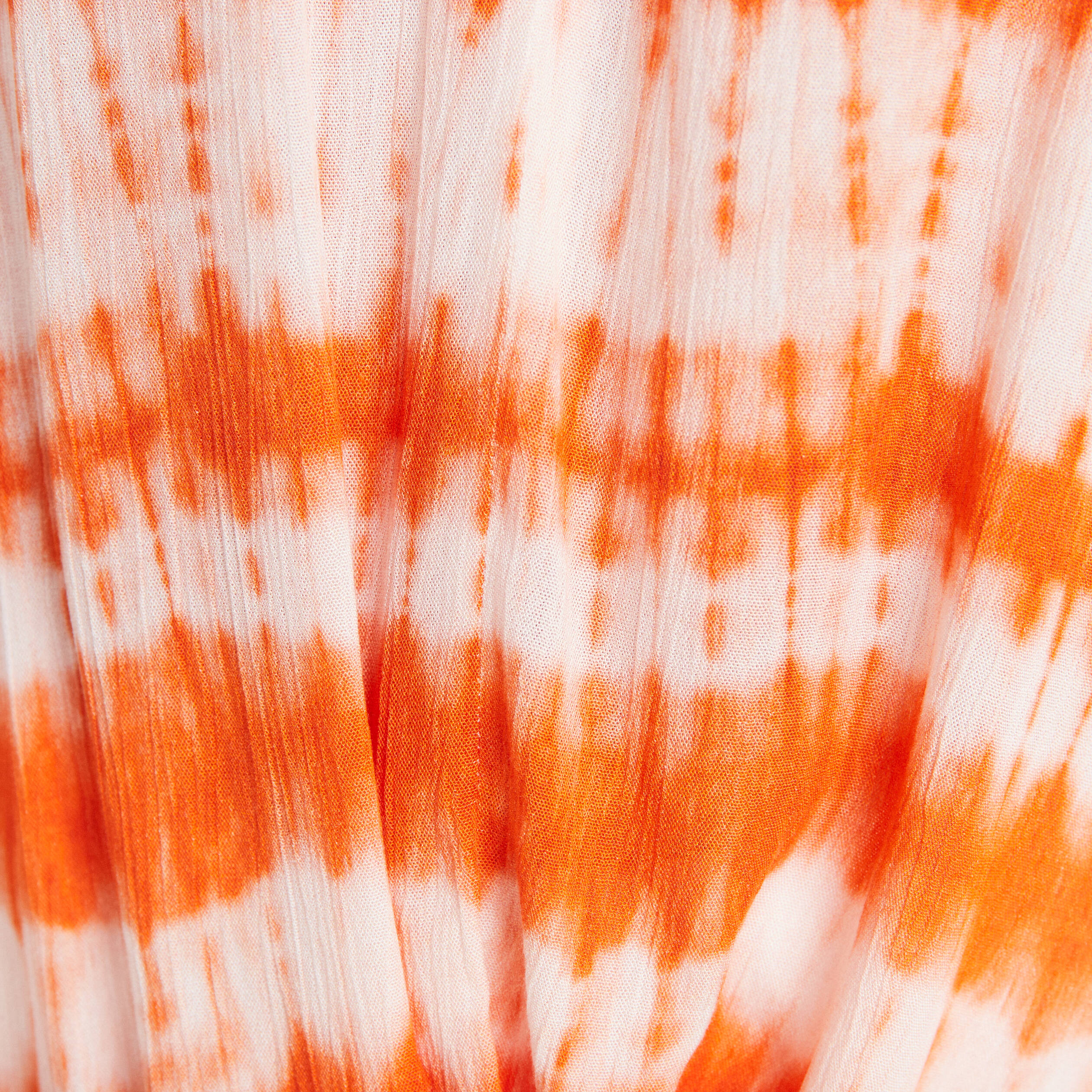 Blouse sans manches orange femme