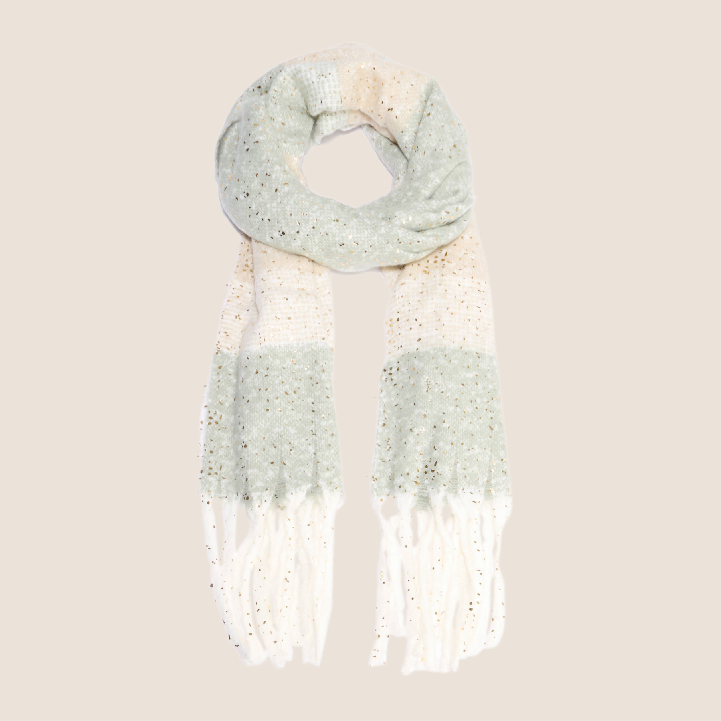 Echarpe Plaid vert pastel femme
