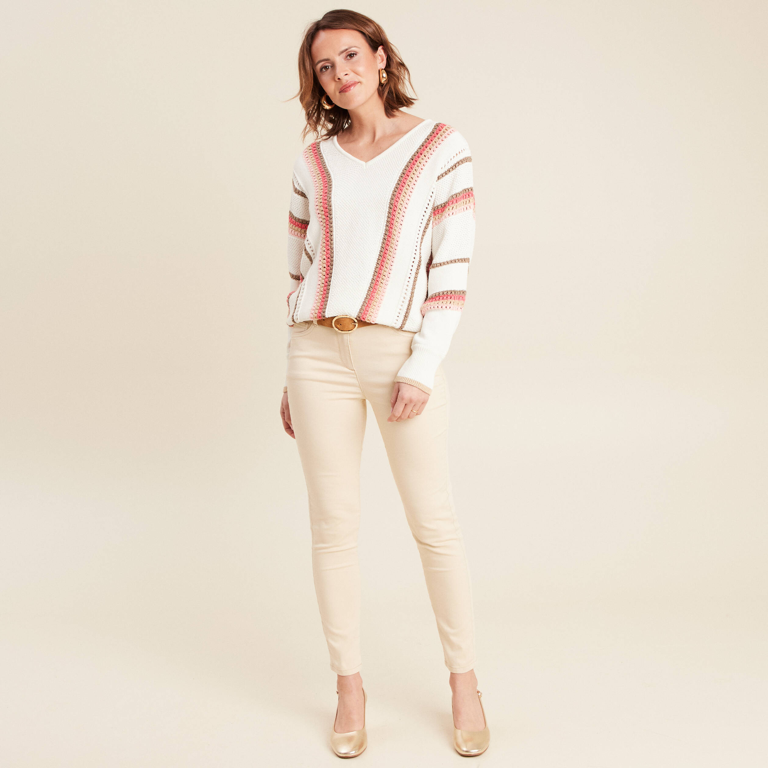 pull manches longues ecru femme Pull manches longues ecru femme