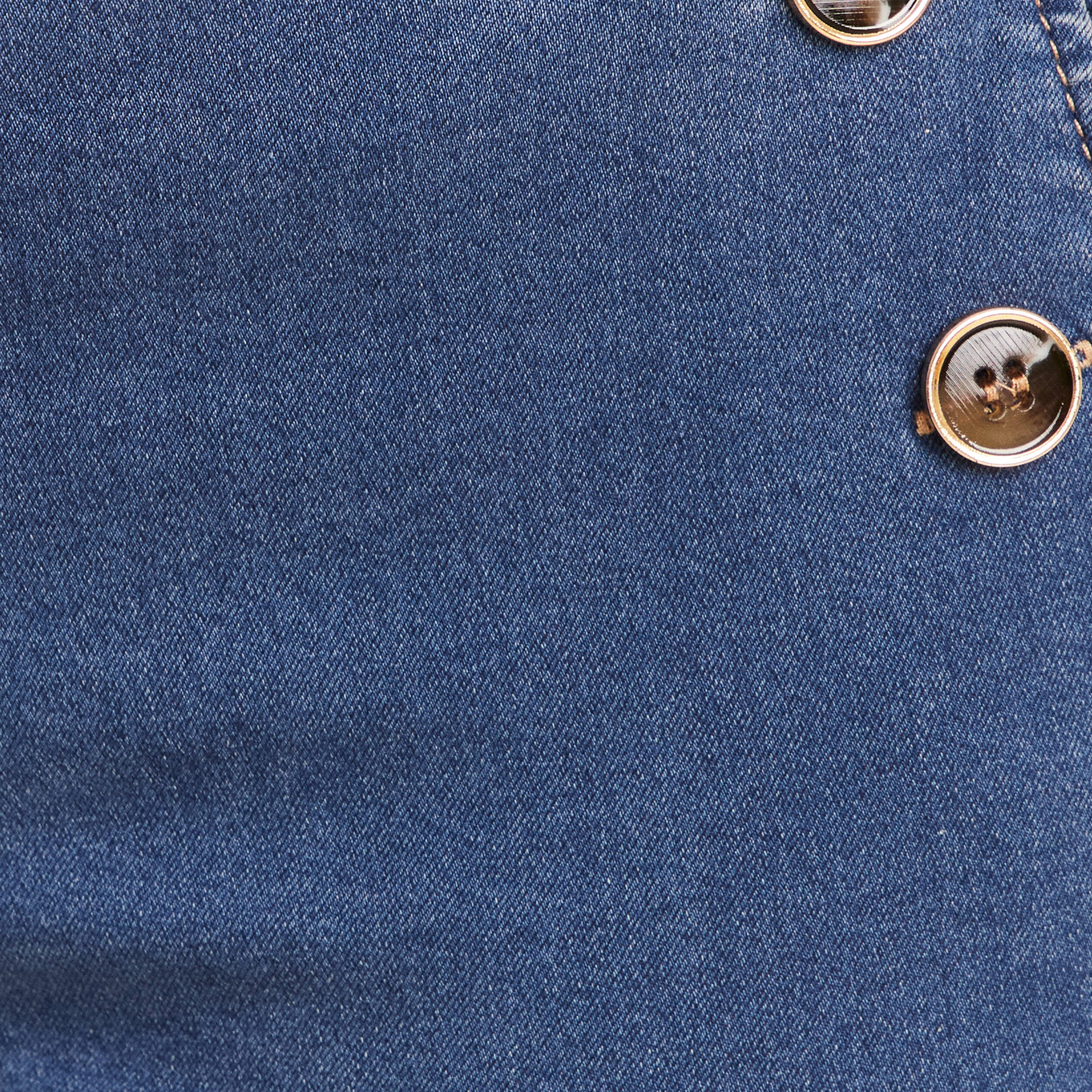 Jean ajusté 7/8ème à pont denim double stone femme