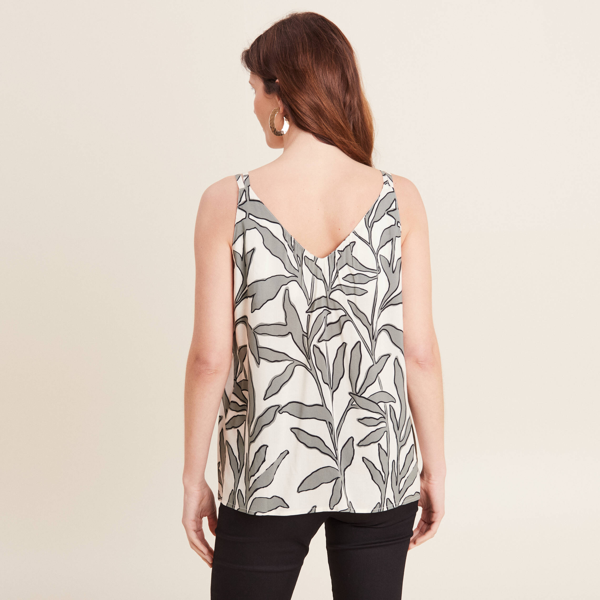 Blouse bretelles fines vert femme