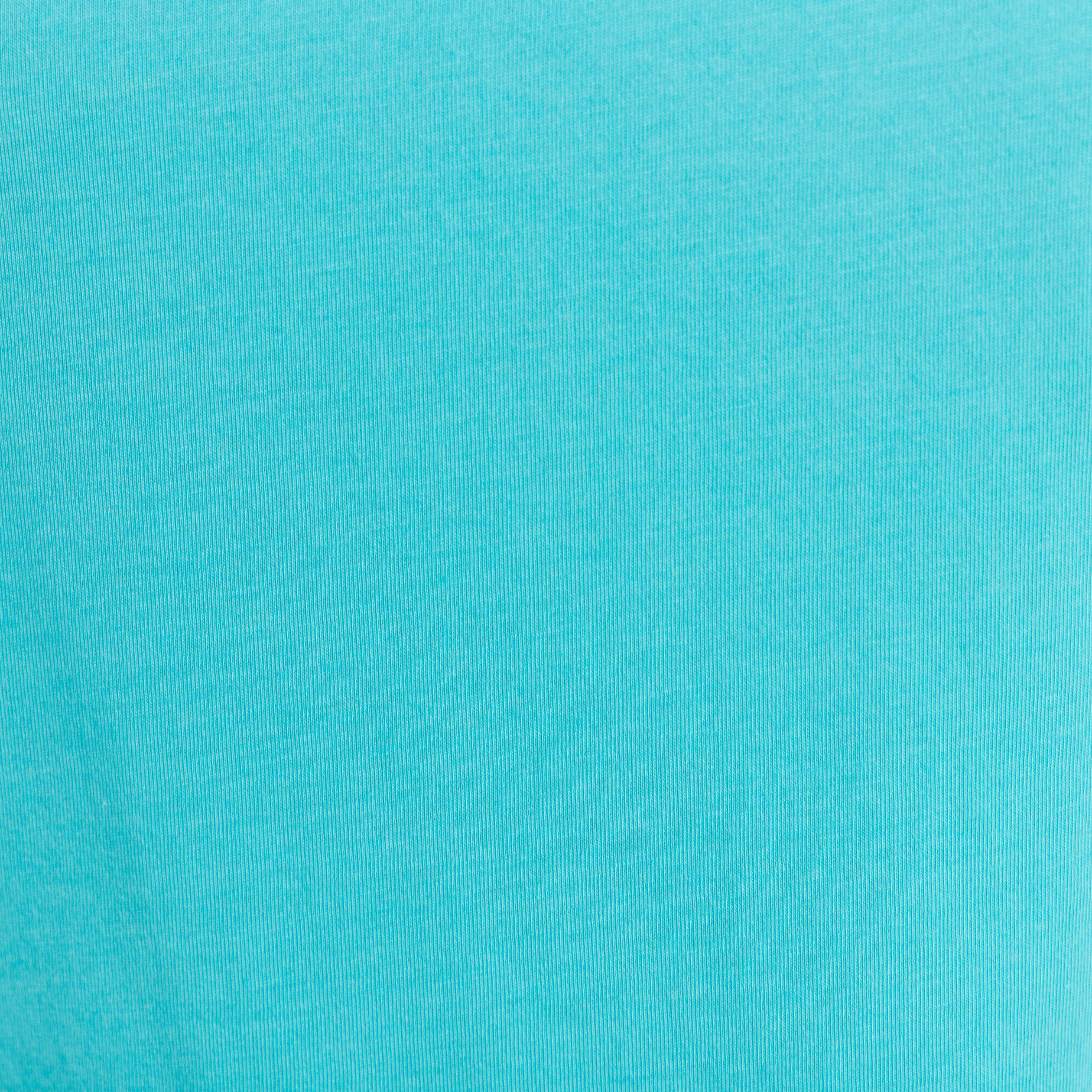 T-shirt col rond manches courtes vert turquoise femme