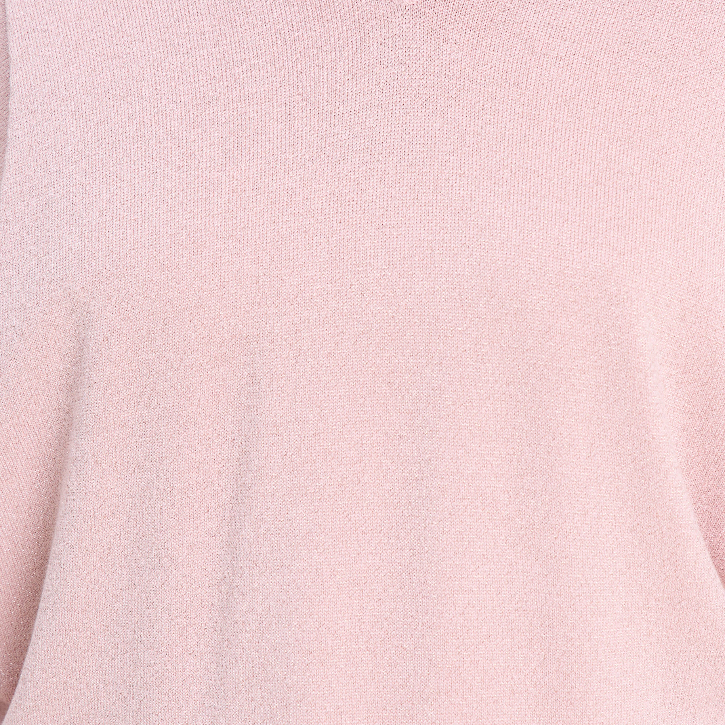 Pull manches longues rose clair femme