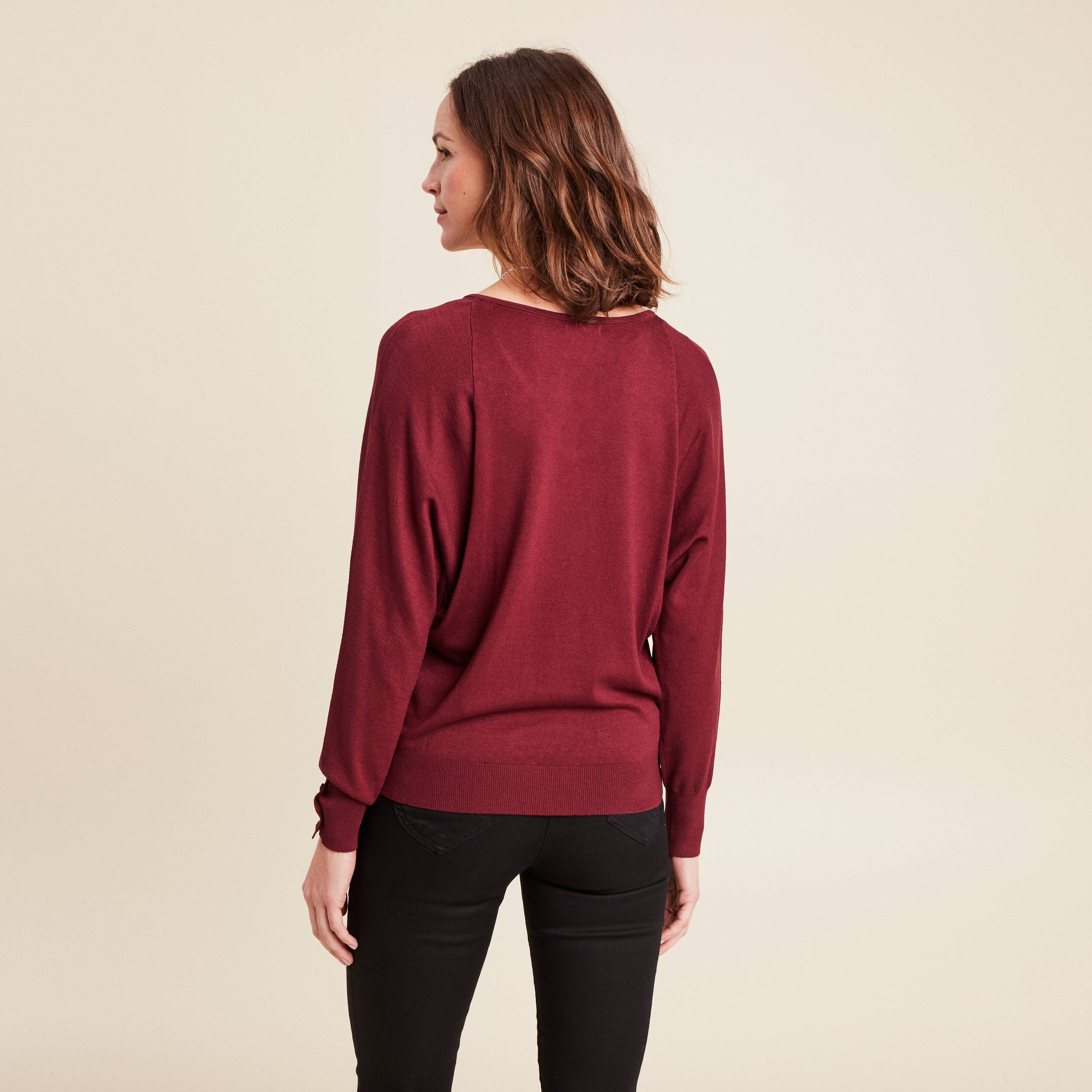 pull manches longues bordeaux femme Pull manches longues bordeaux femme