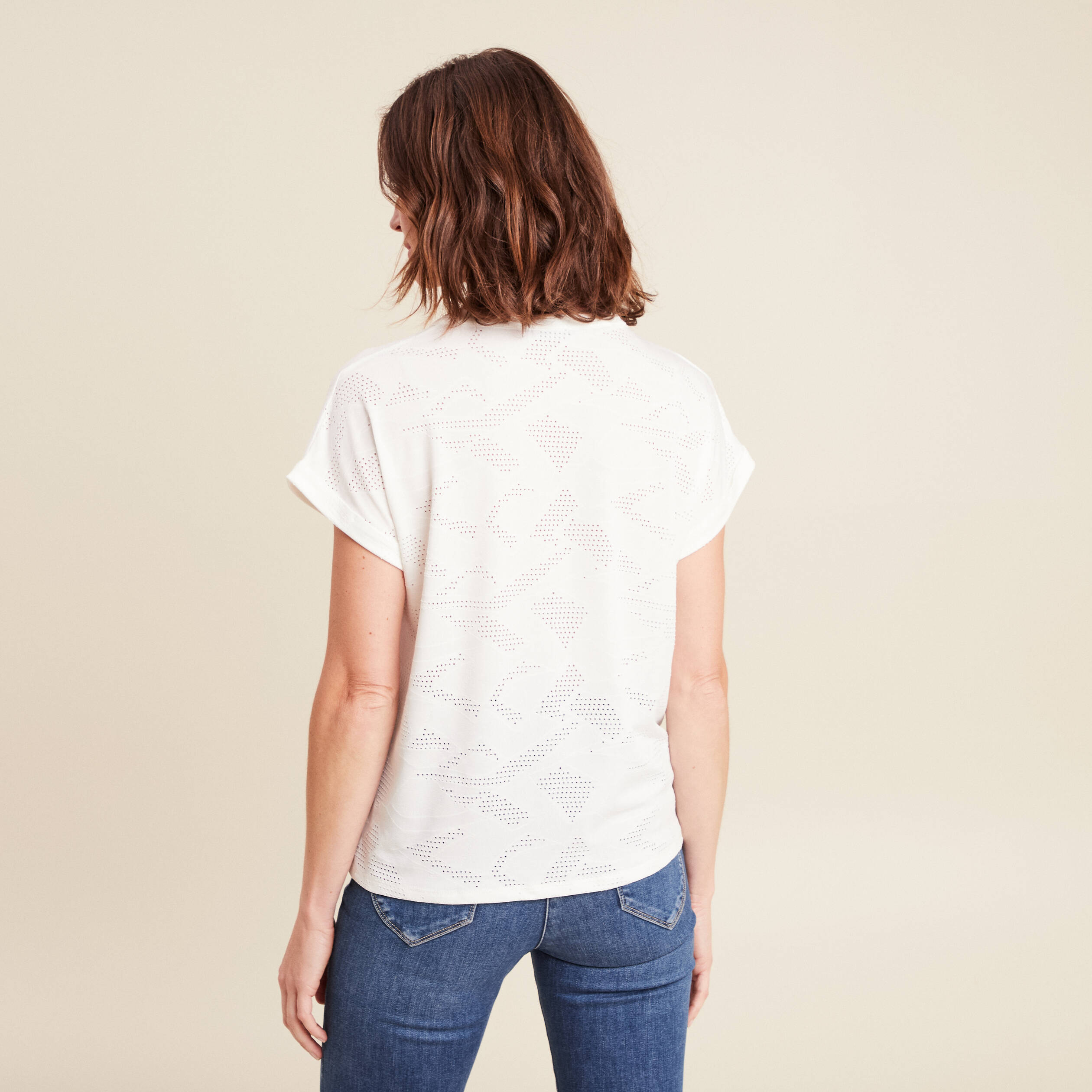 blouse col tunisien manches courtes blanc femme blouse col tunisien manches courtes blanc femme
