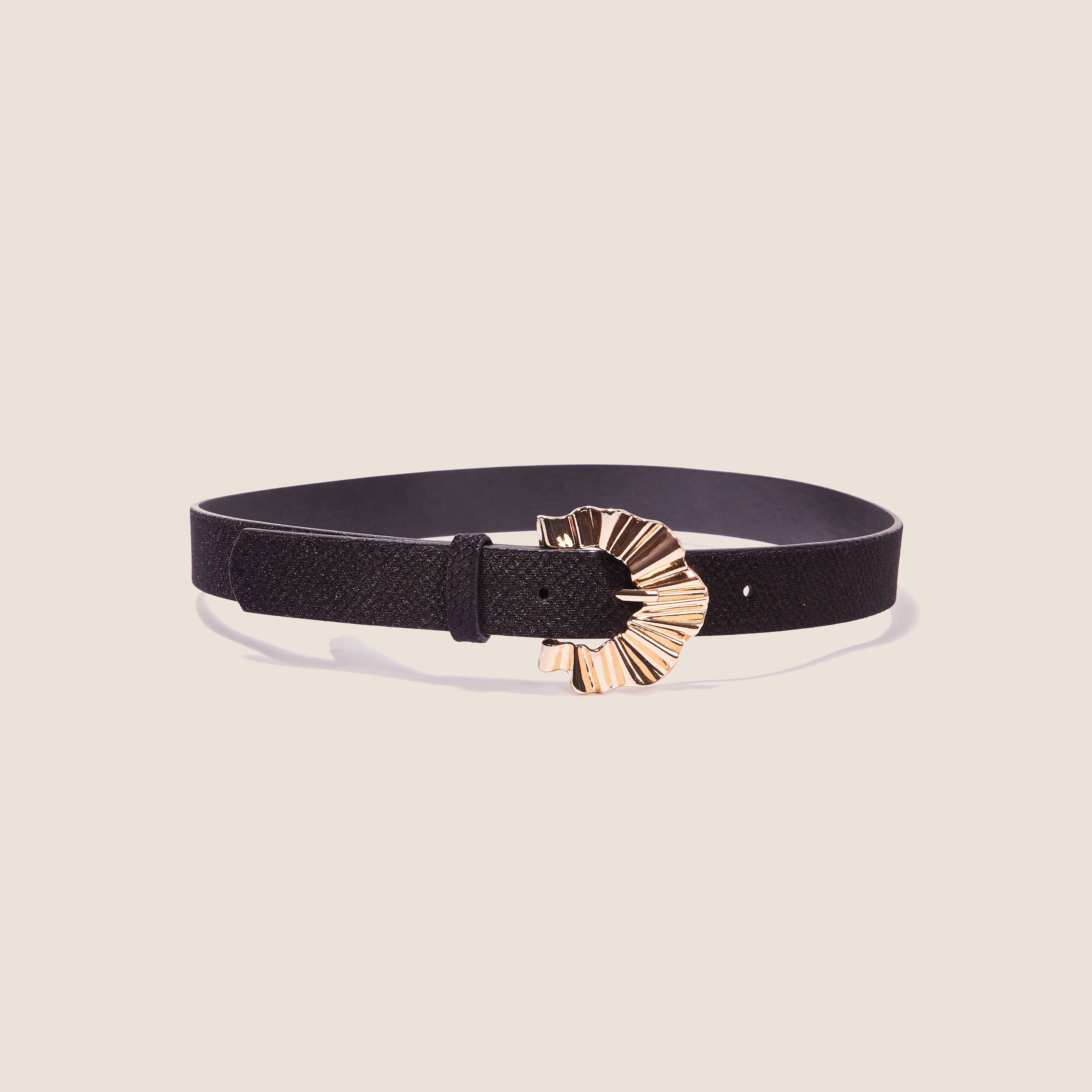 Ceinture En Velours Noir King & Priory - Taille Unique Élégante Cravate Noire