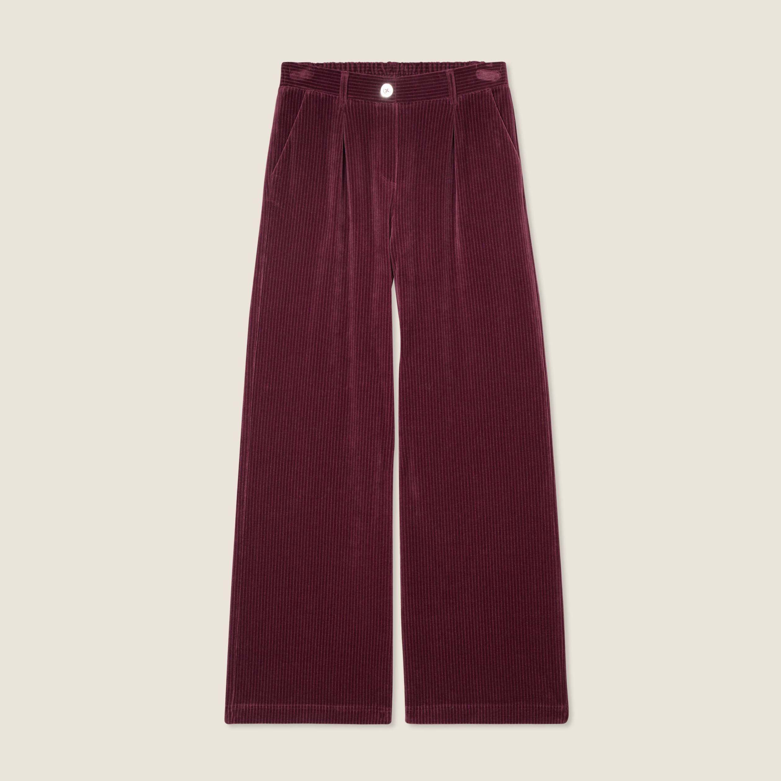 pantalon large velours bordeaux femme Pantalon large velours bordeaux femme