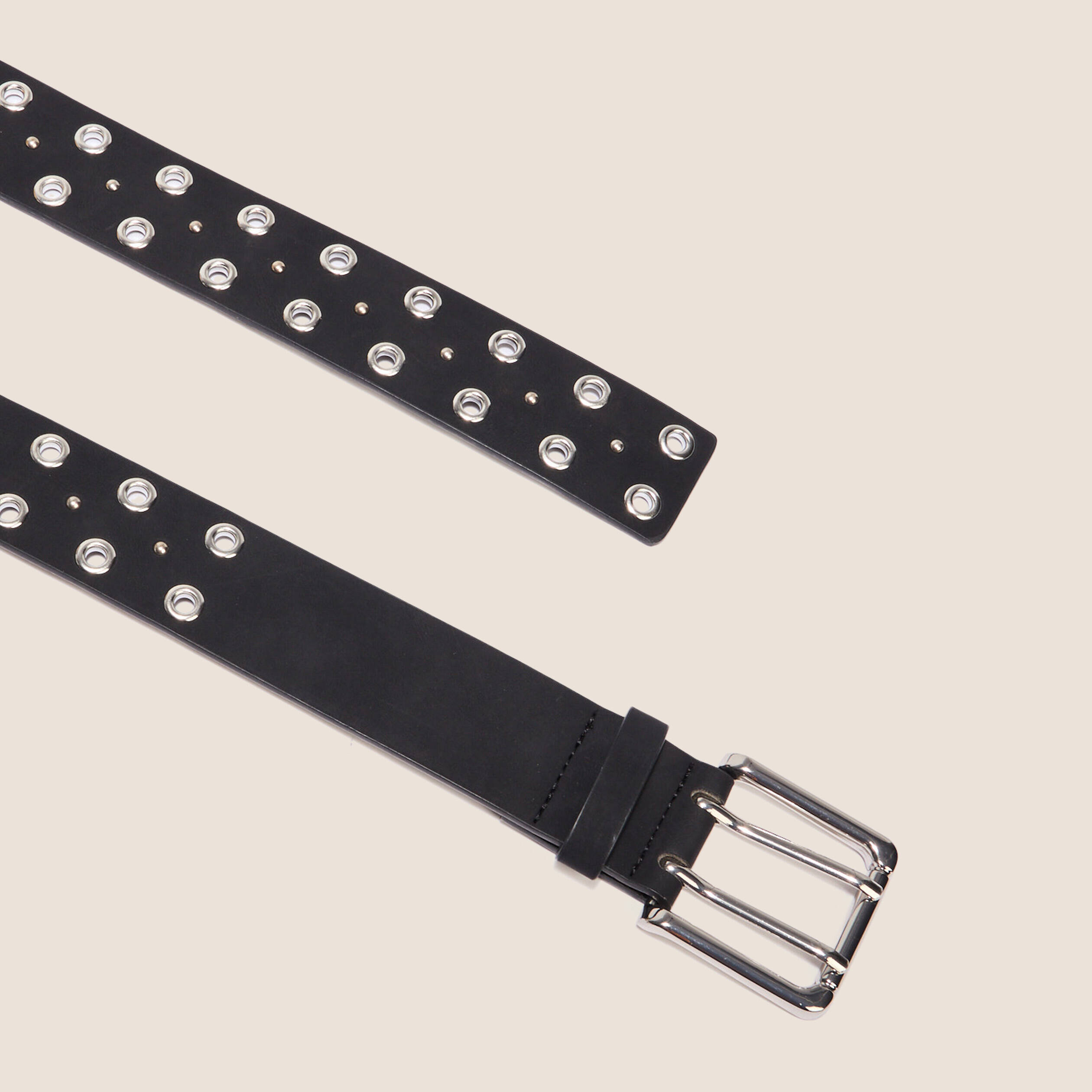 ceinture avec oeillets noir femme Ceinture avec oeillets noir femme