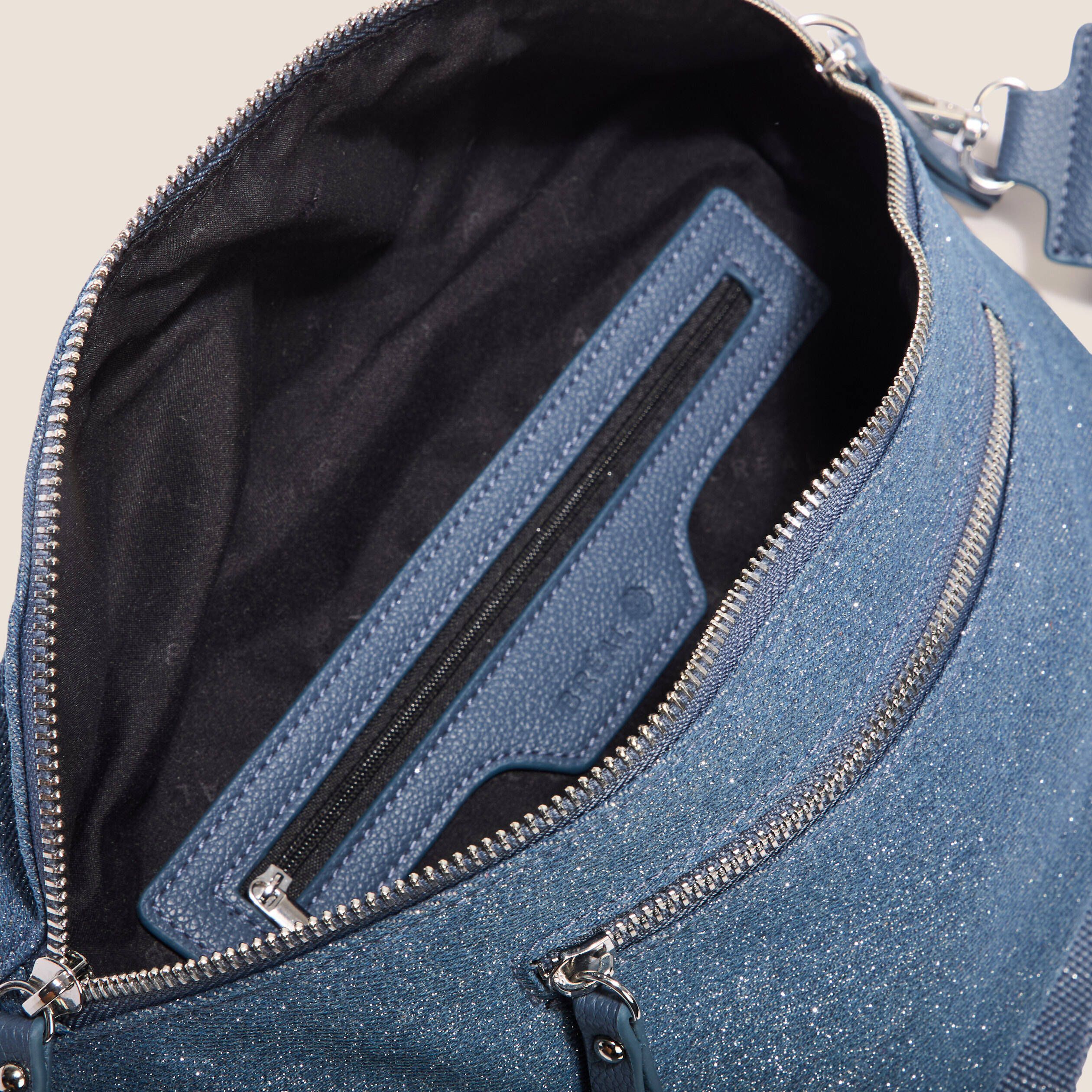 Sac banane en jean denim stone femme
