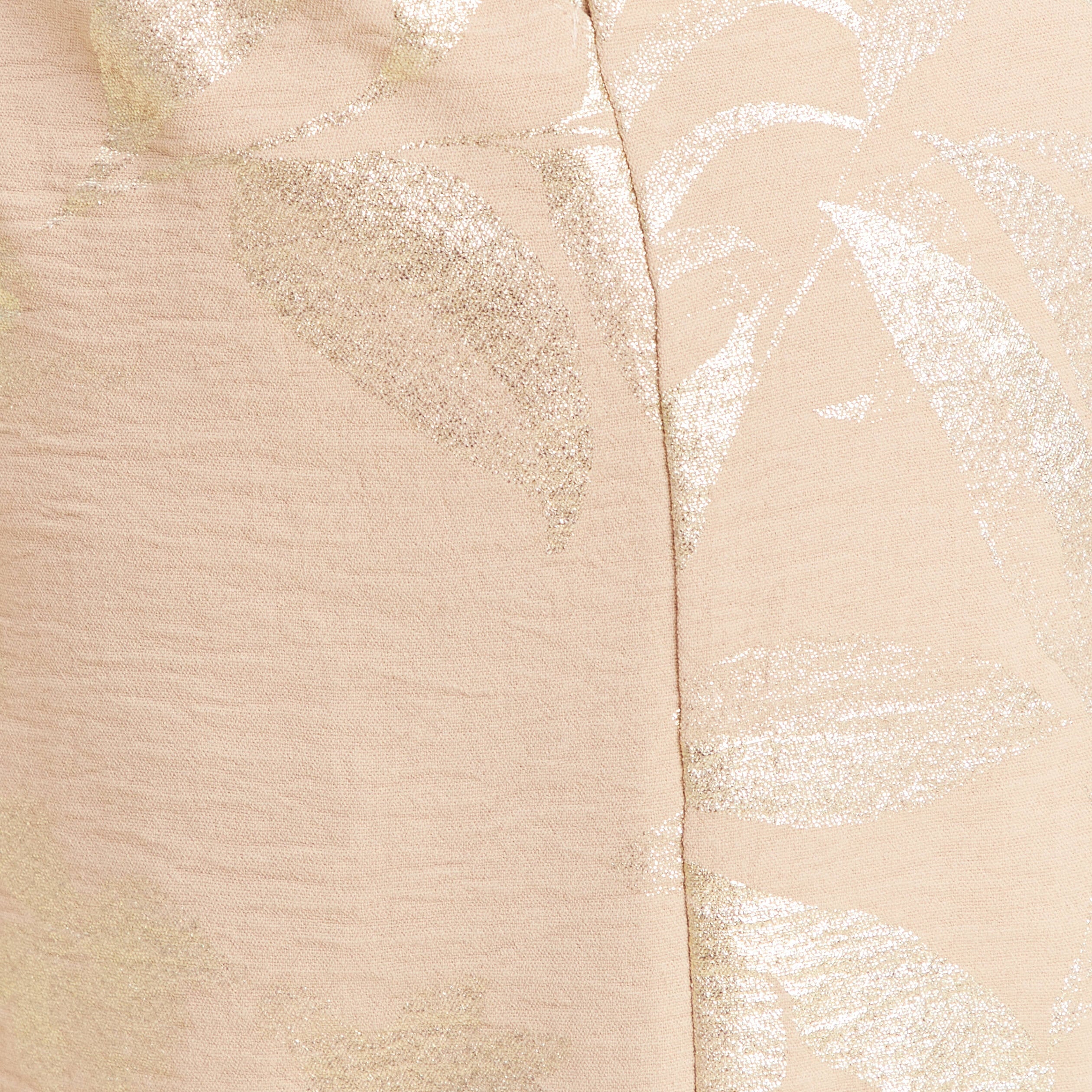Short taille haute beige fonce femme