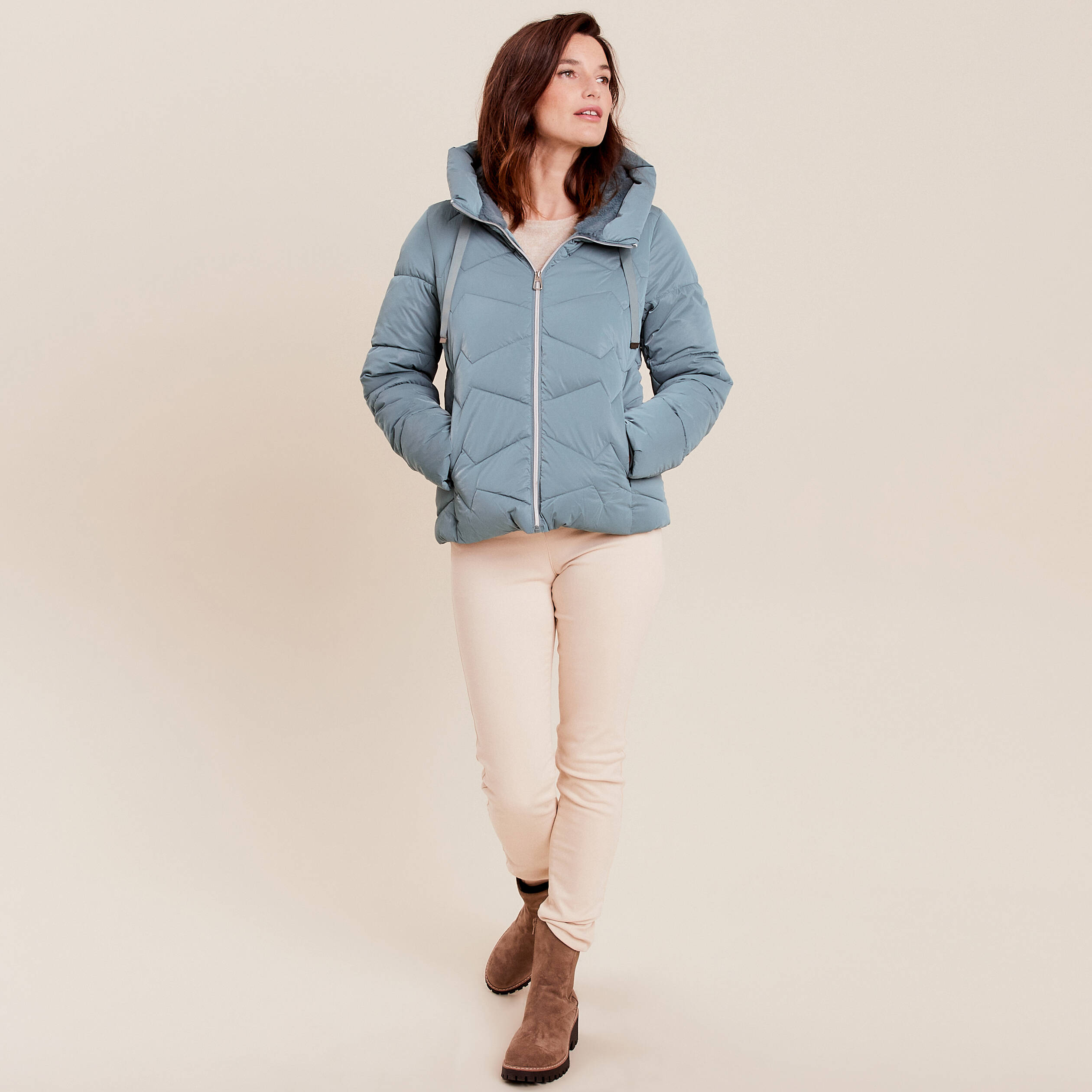 Doudoune bleu canard cheap femme