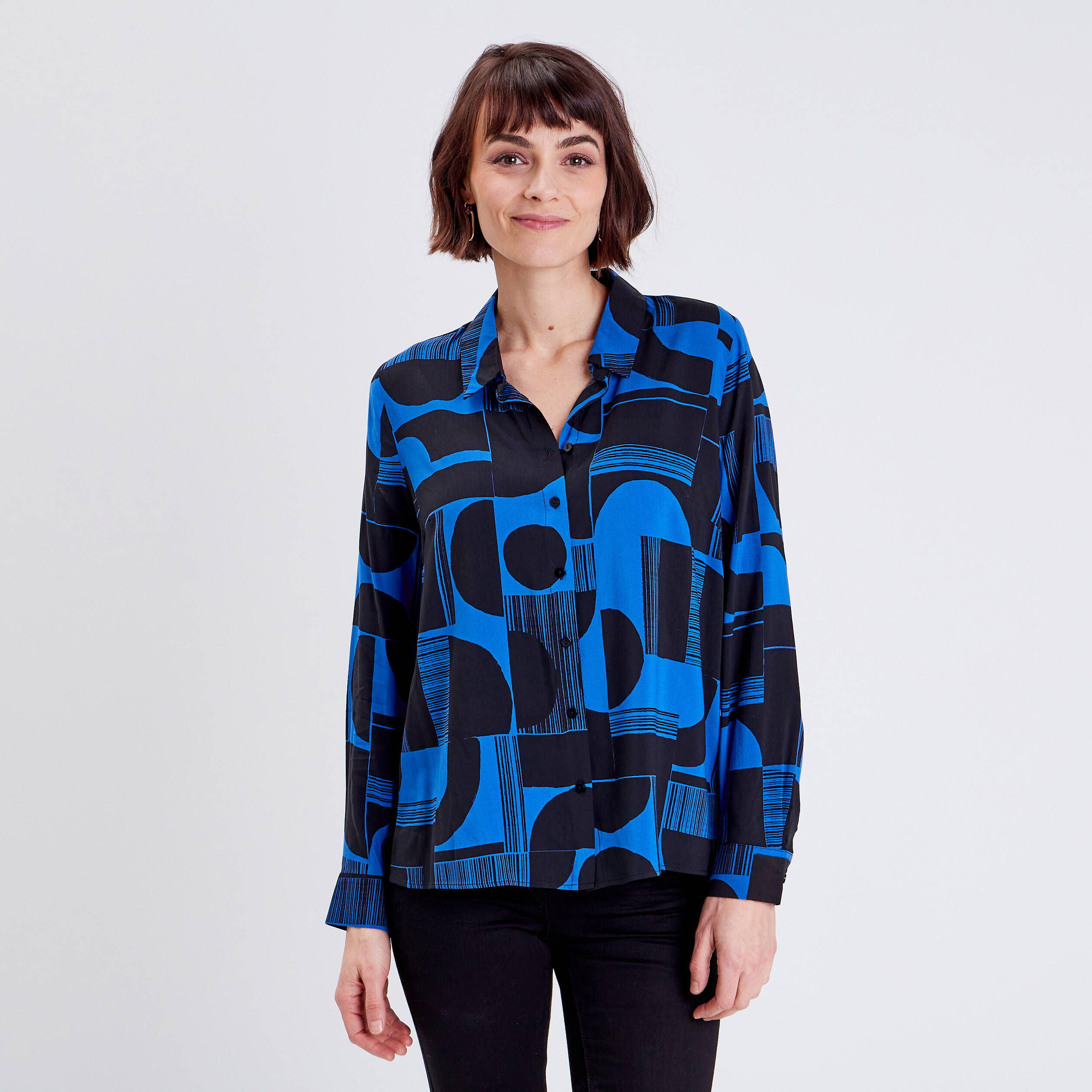 Chemise bleu shop electrique femme