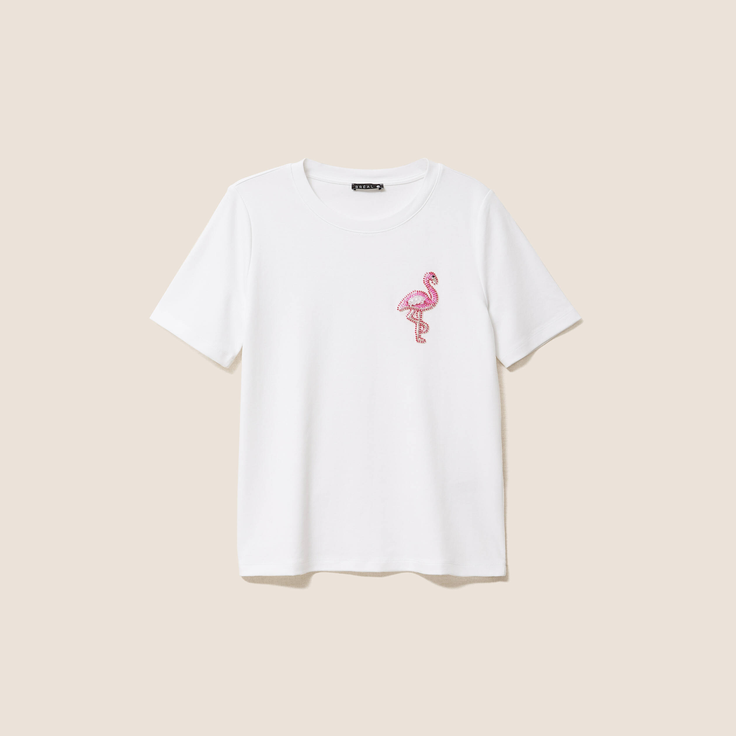 T-shirt manches courtes blanc femme