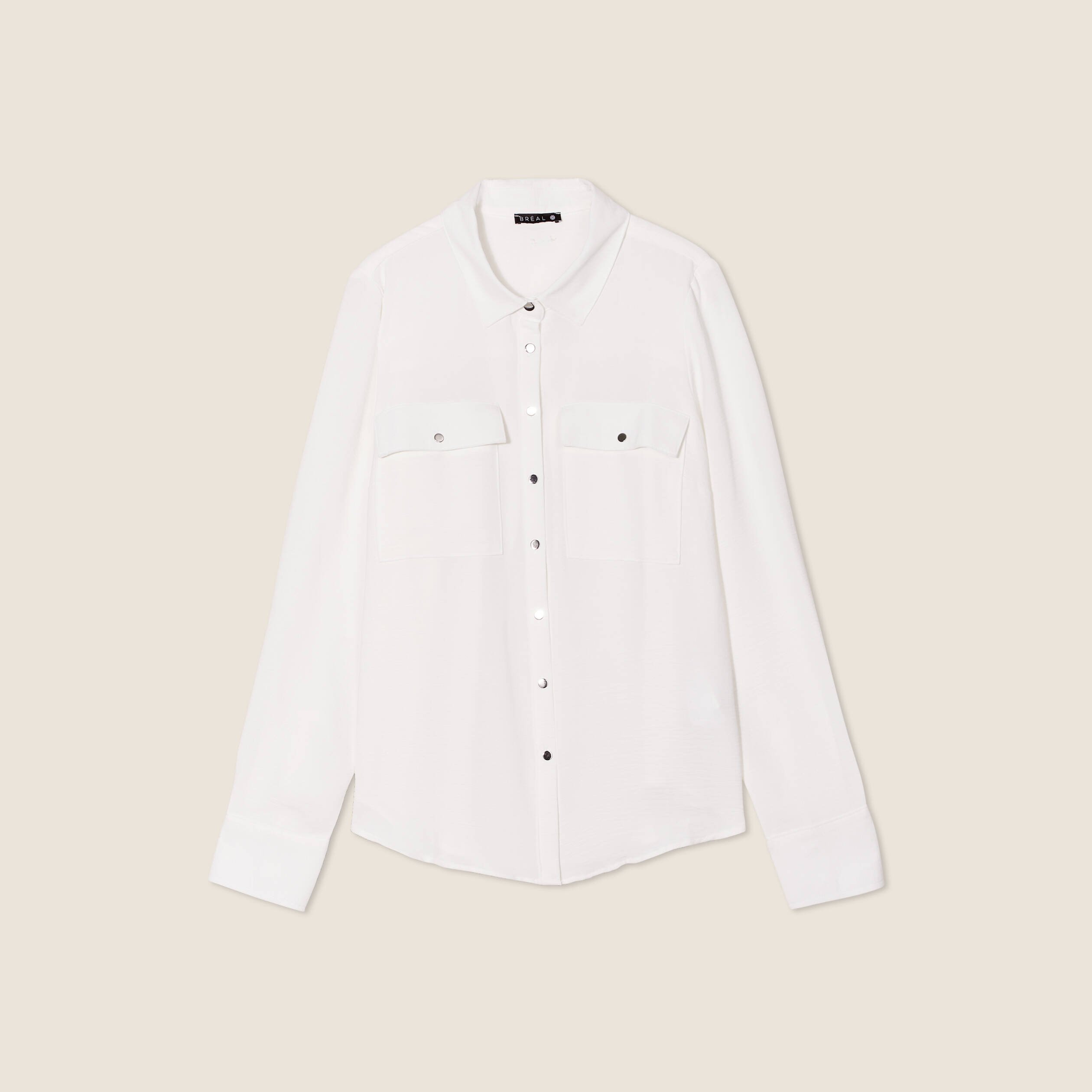 chemise manches longues ecru femme Chemise manches longues ecru femme