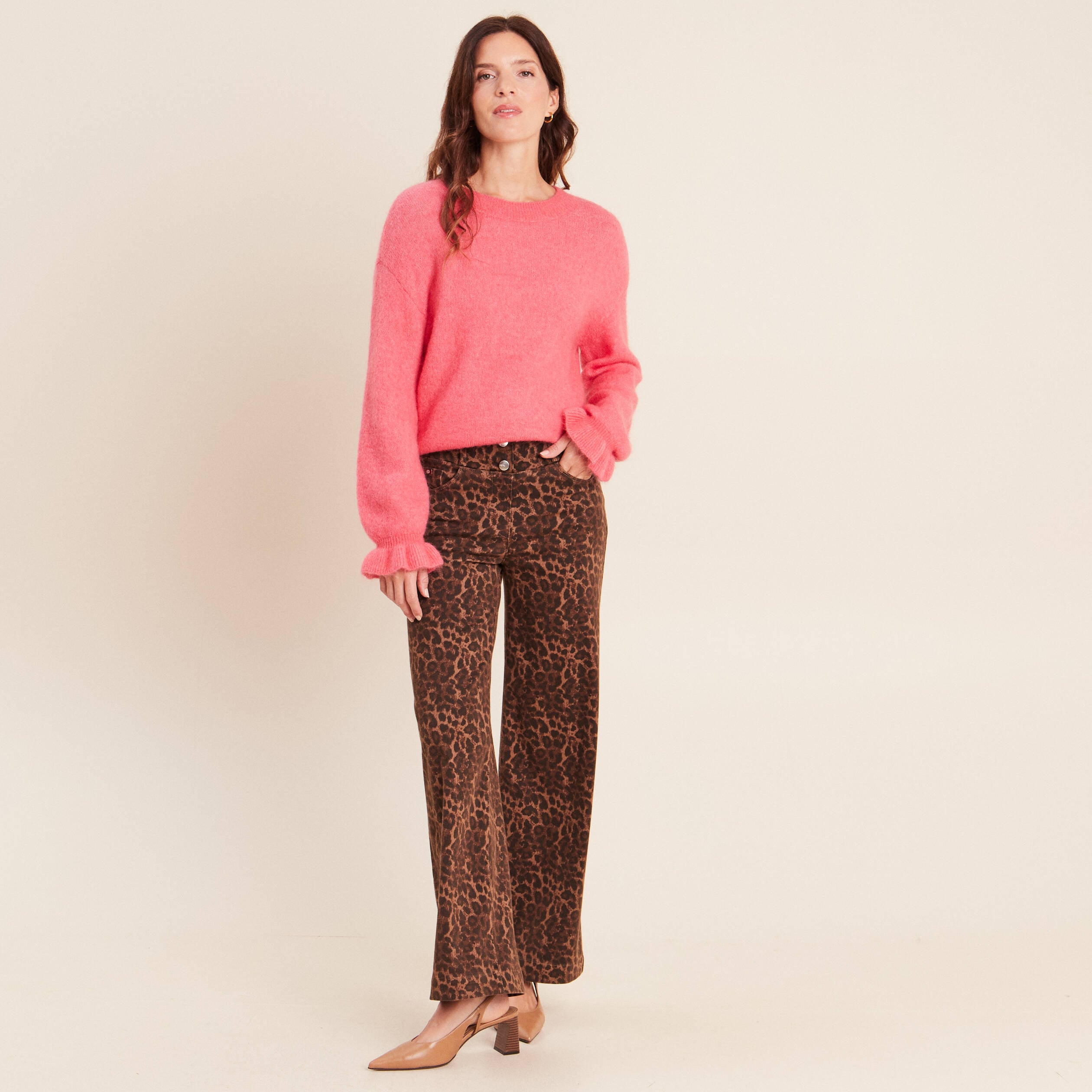 Pantalon Magique L'Enfilable marron femme