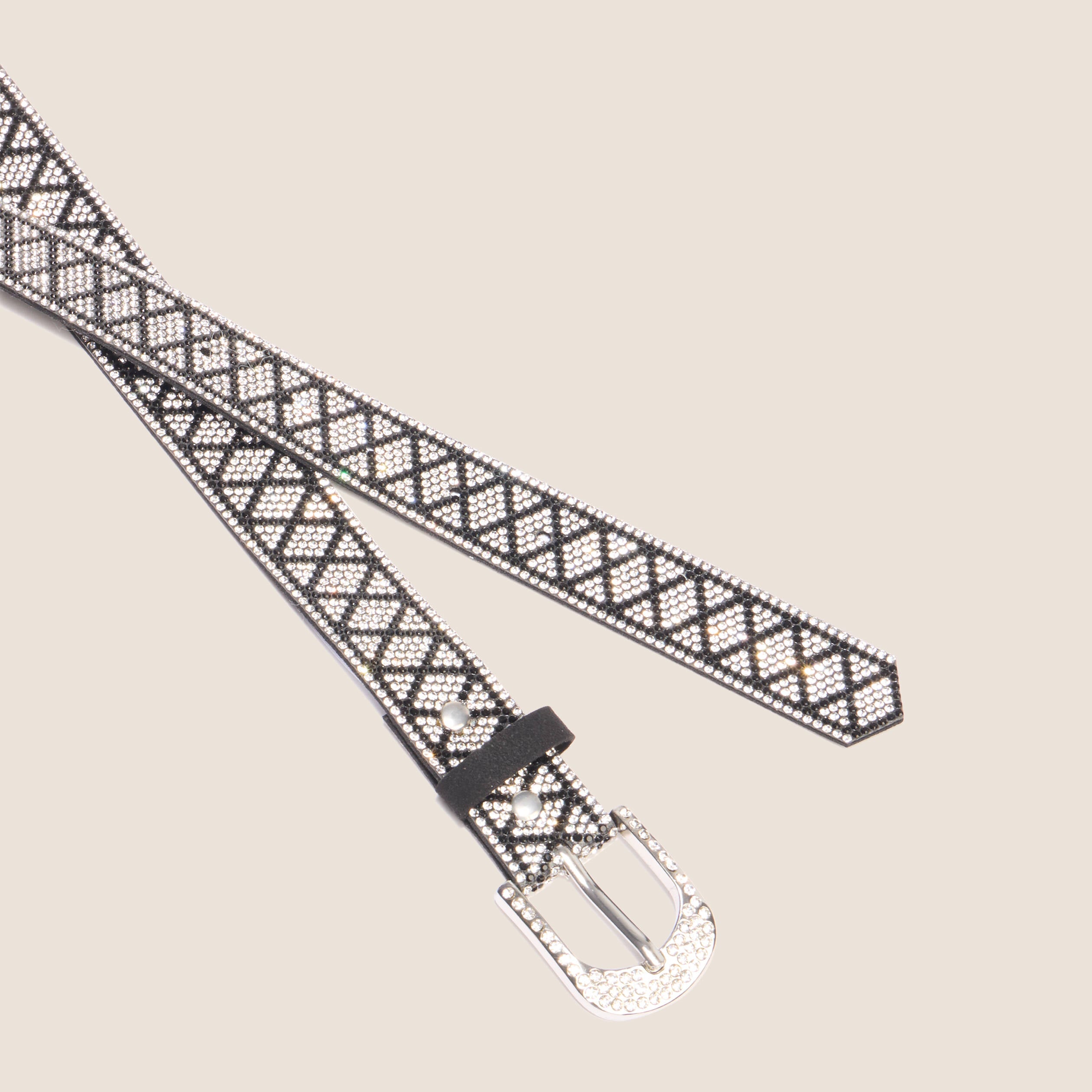 Ceinture fine couleur argent femme