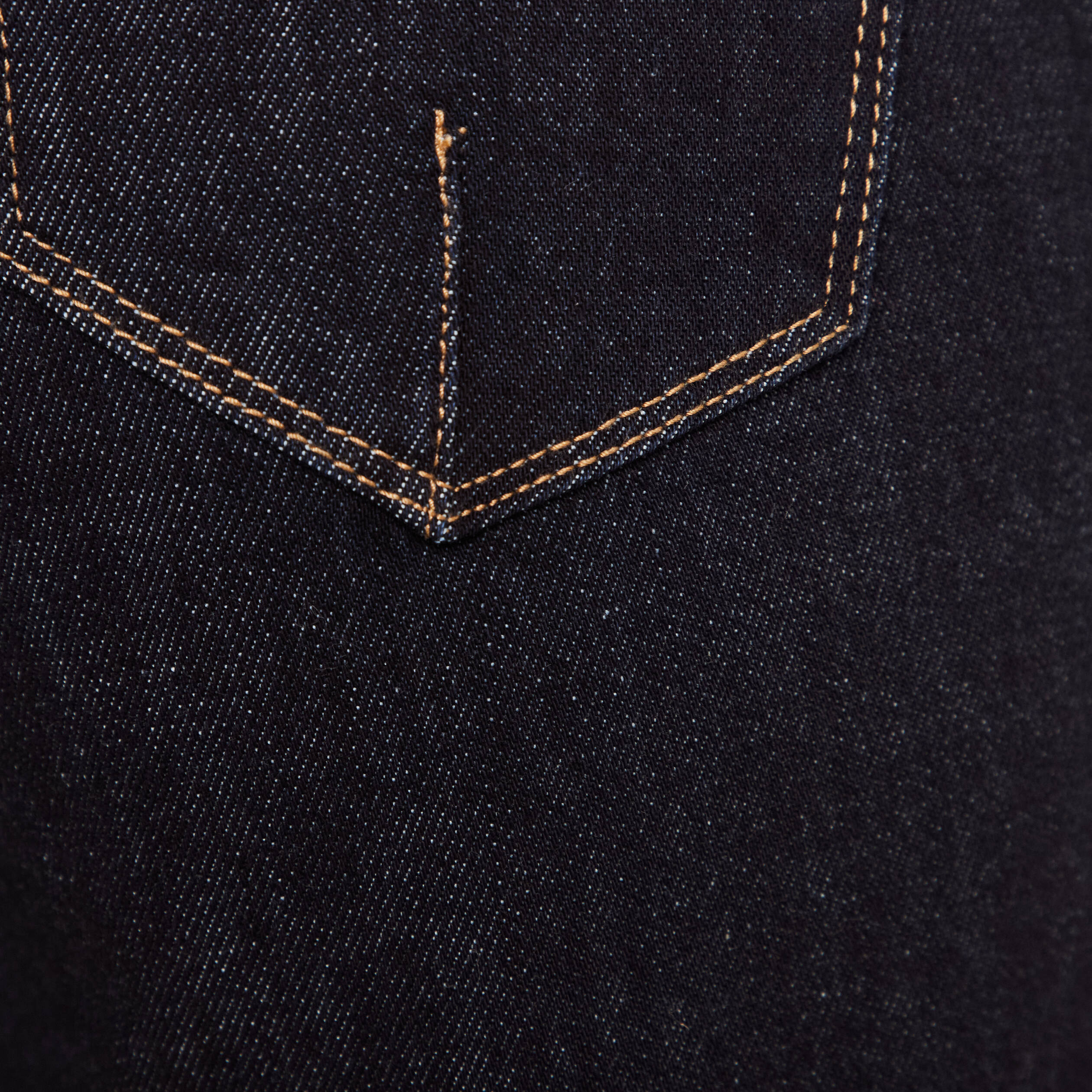 Jean large &agrave; pont denim brut femme