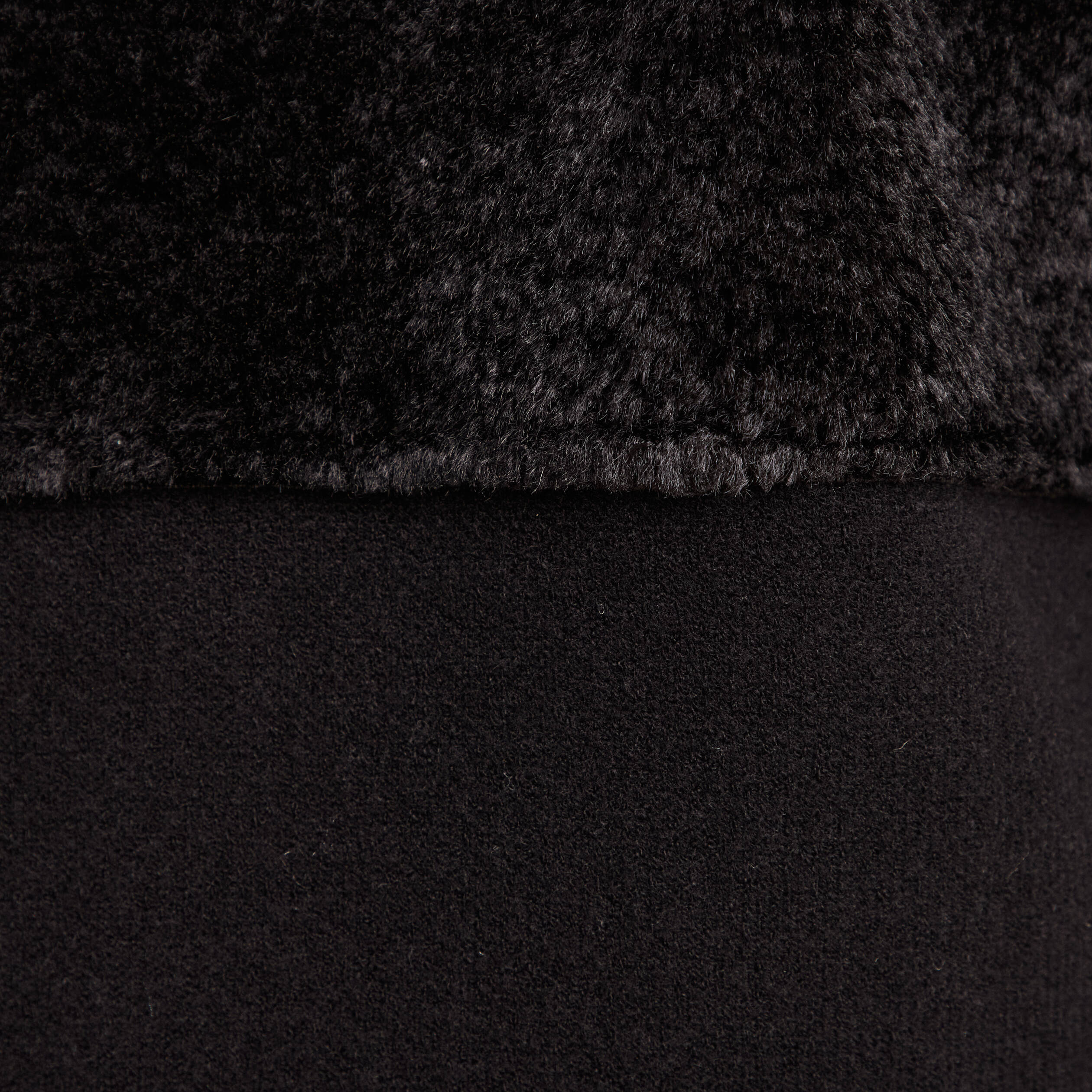 Veste droite buste bouclette noir femme