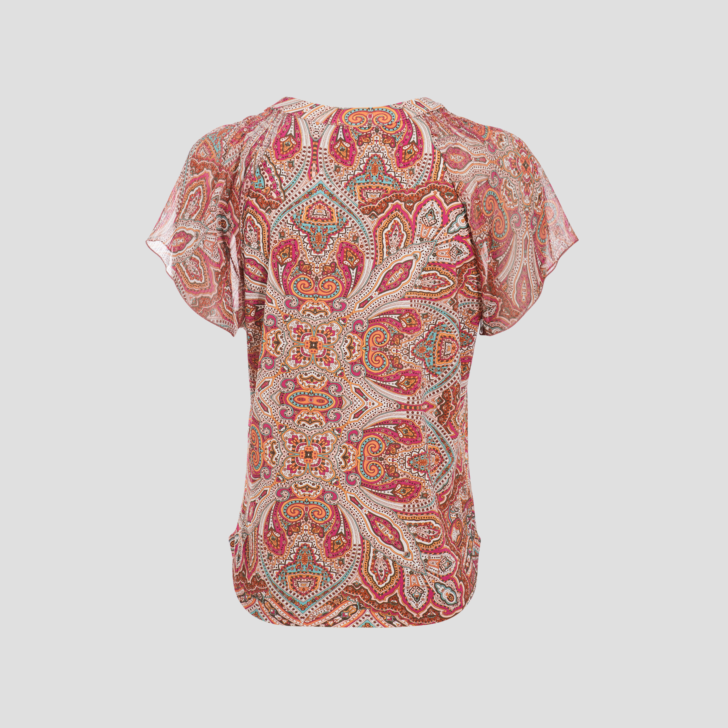 T-shirt manches courtes multicolore femme