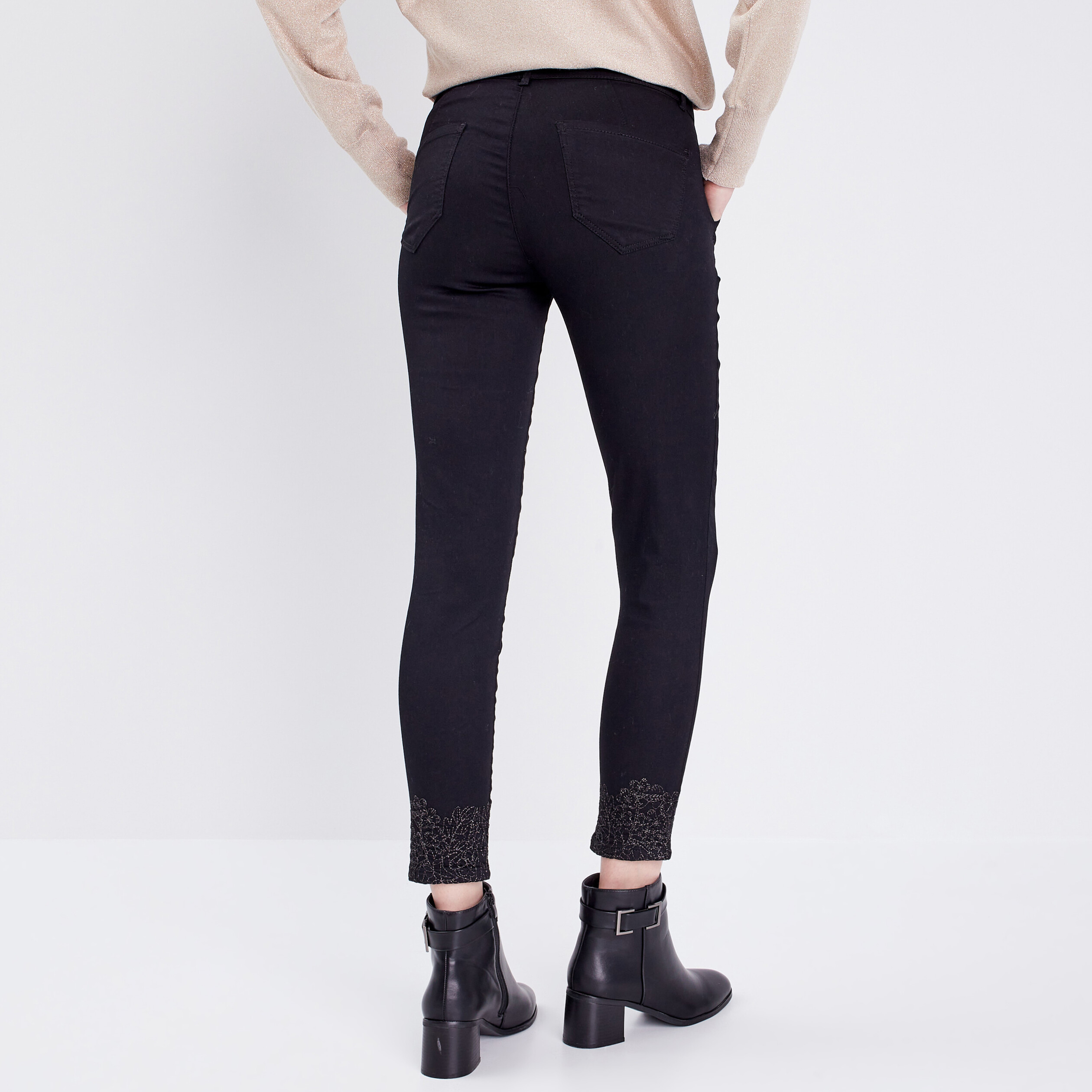 Pantalon chino outlet skinny femme