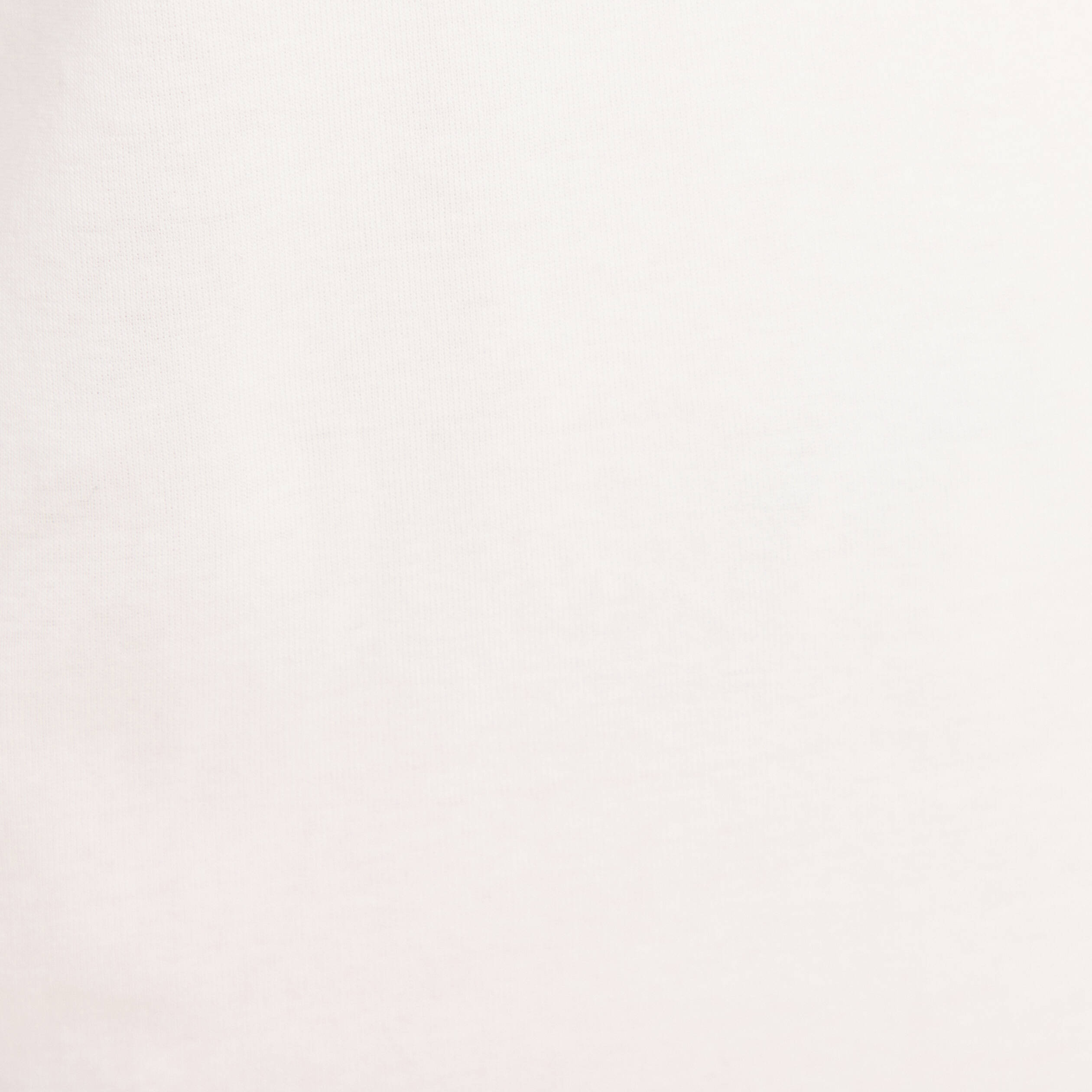 T-shirt ajust&eacute; col rond manches coudes ecru femme