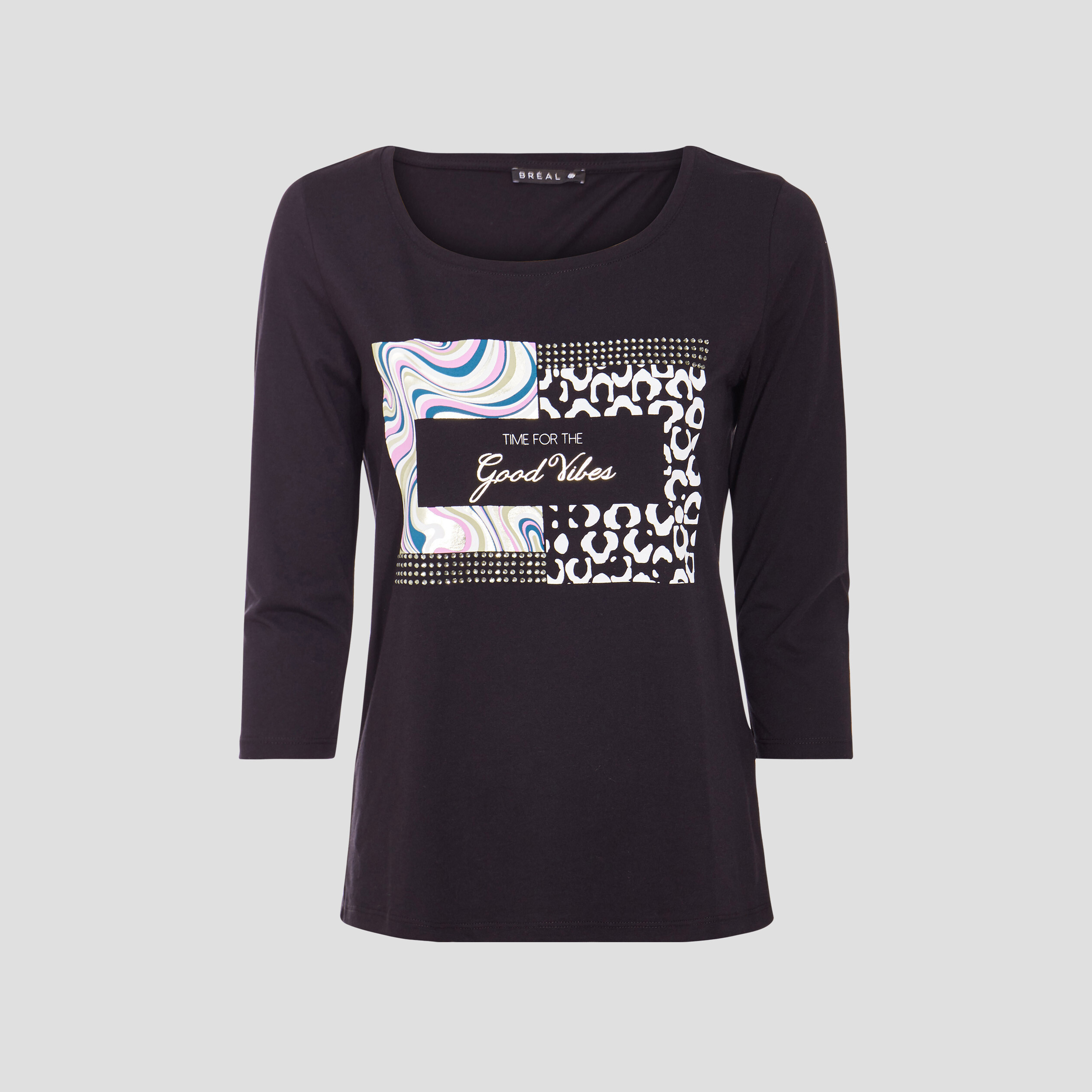T-shirt Femme Col Roulé Street One - Manches 3/4 - Couleur Unie - Basique Et Confortable - Taille 38 - 7