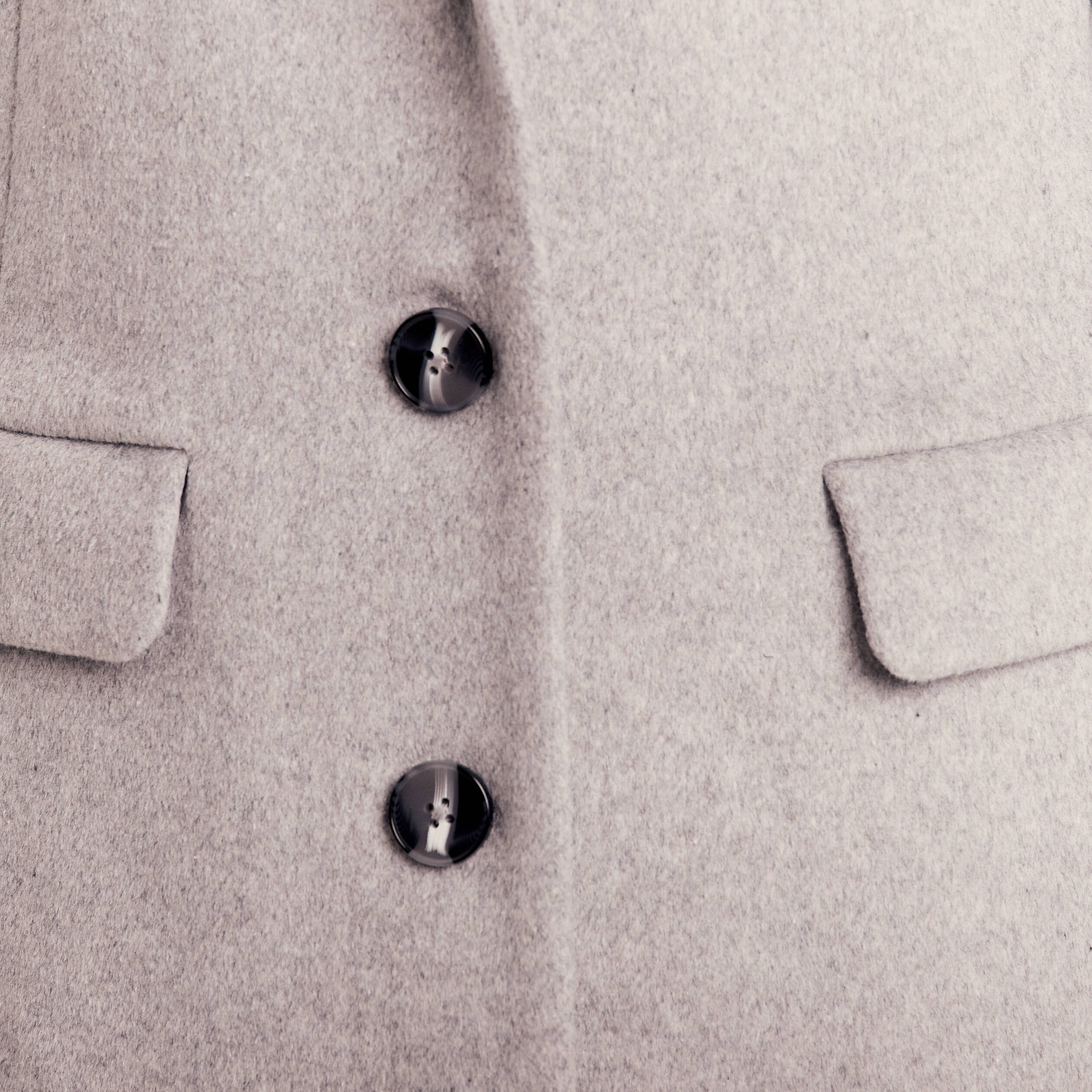 Manteau 2 en 1 droit &agrave; capuche gris clair femme