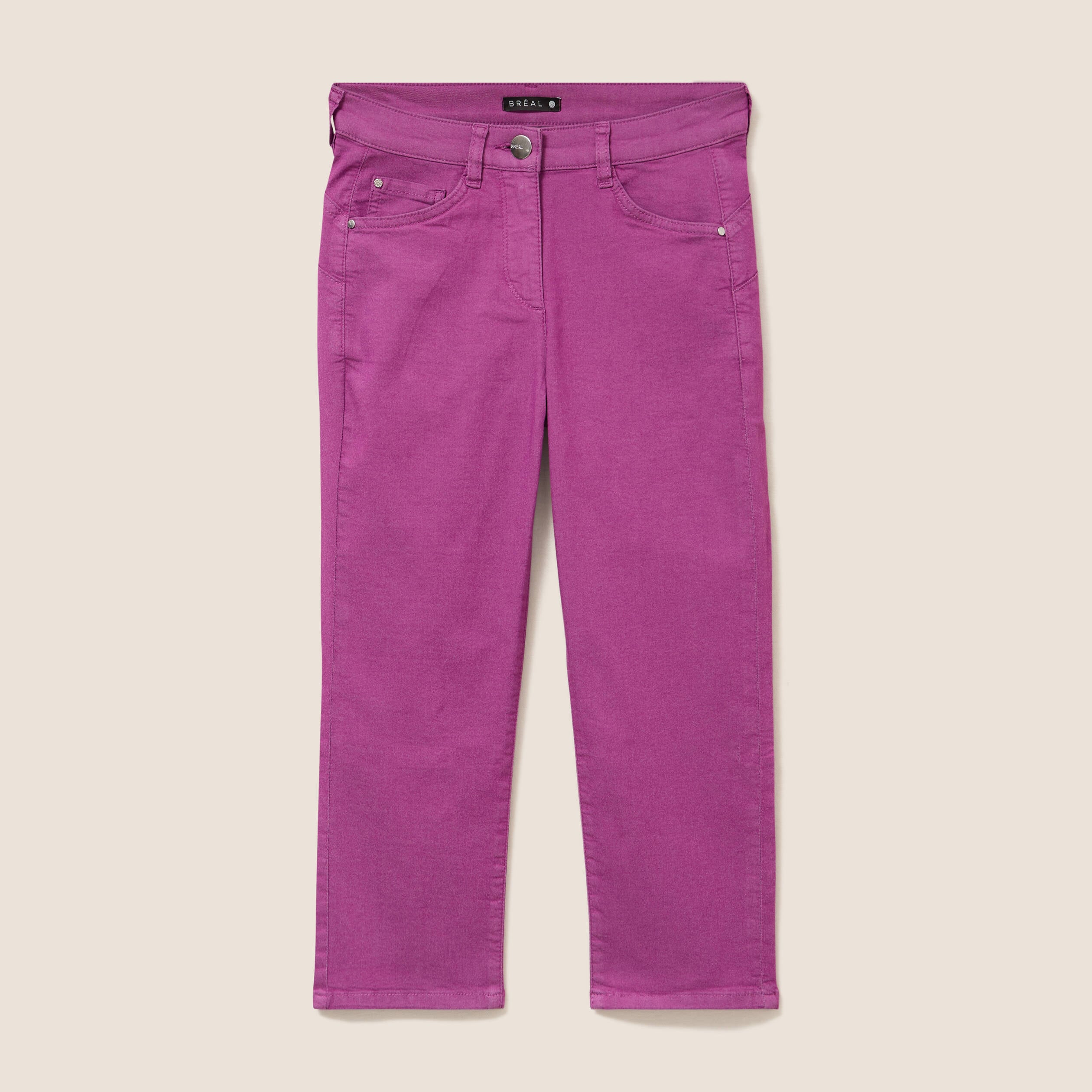 Pantacourt magique Le L&eacute;ger coupe droite violet femme