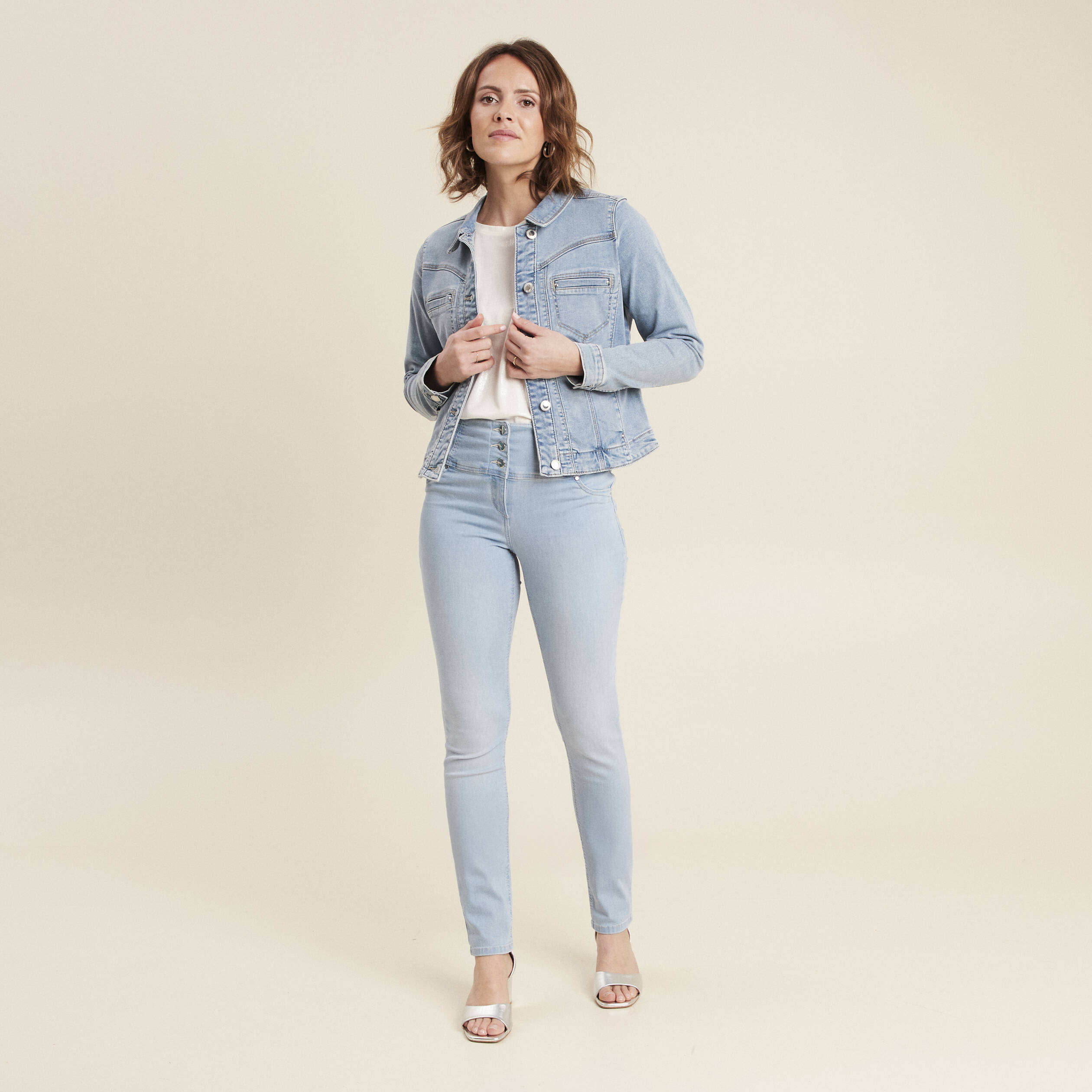 Jean magique Le gainant denim bleach femme