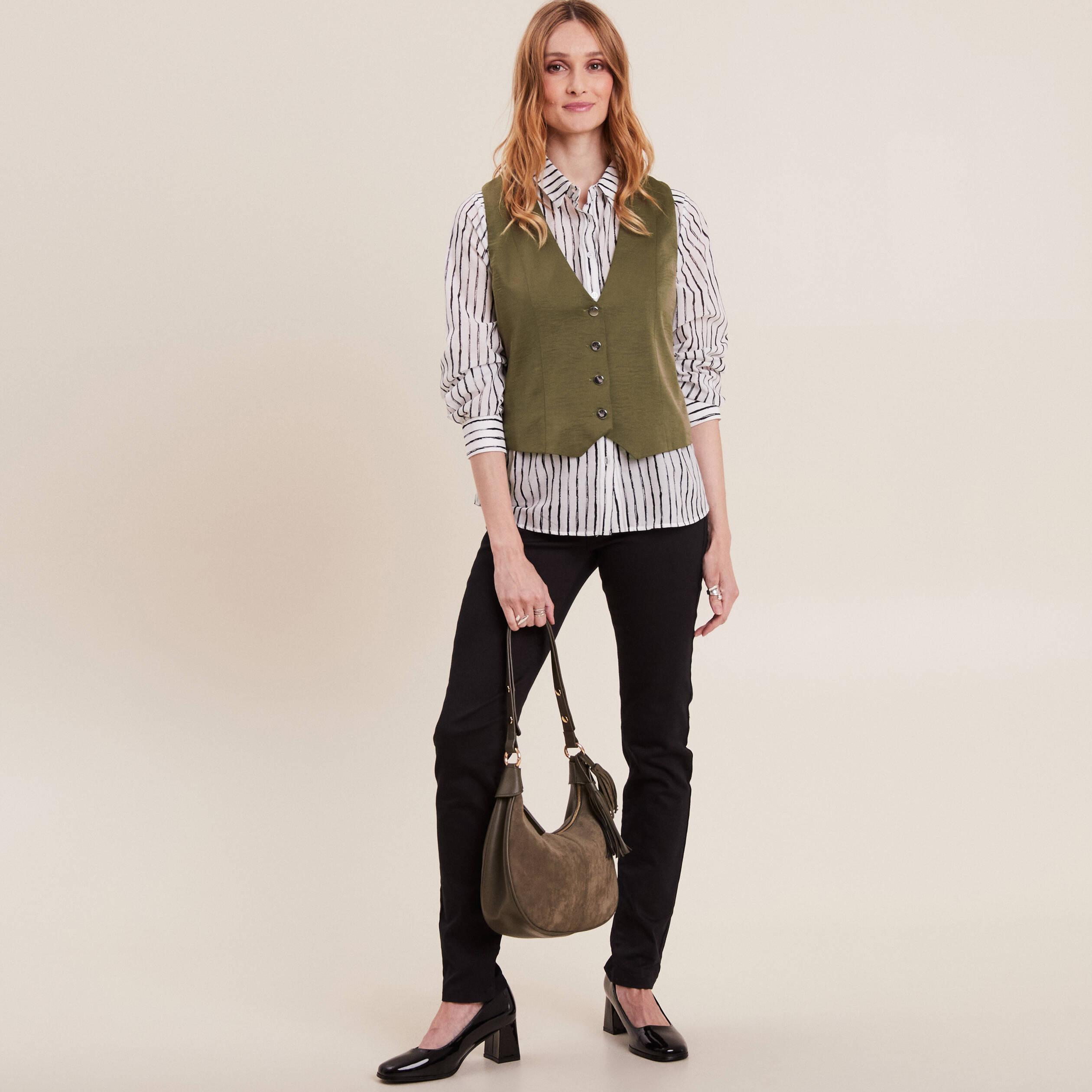 Chemise manches longues blanc femme