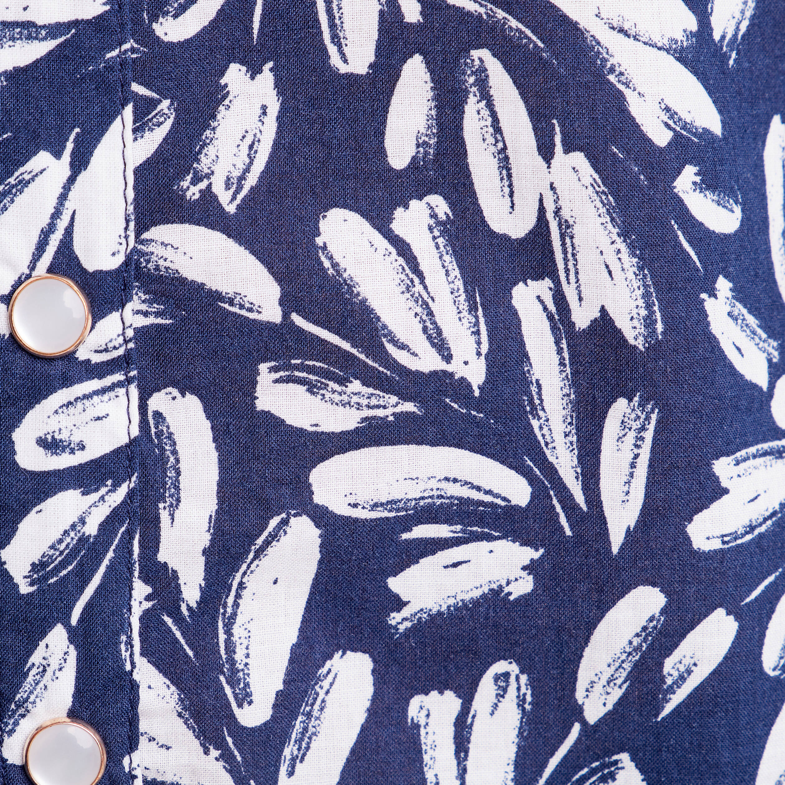 Chemise manches longues bleu foncé femme