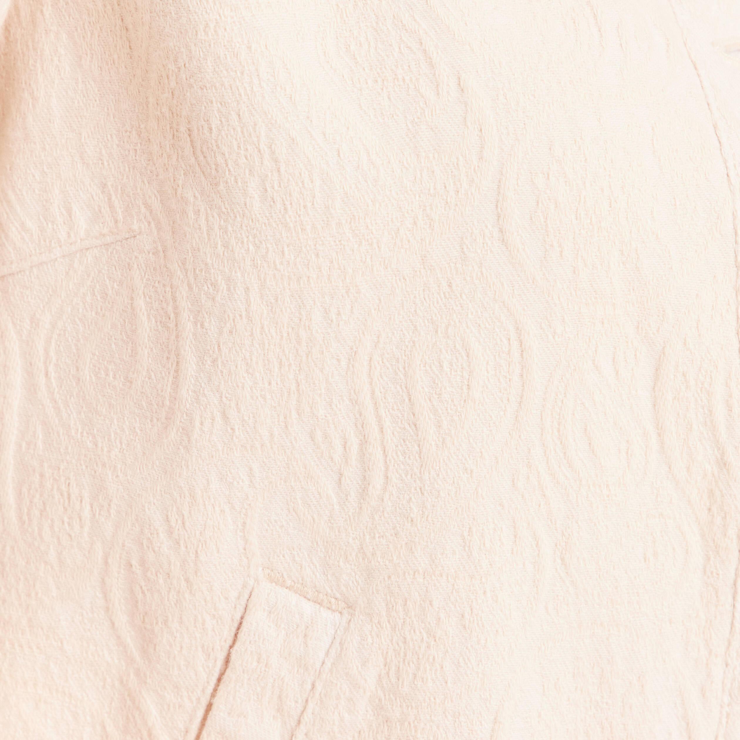 Veste en coton manches longues ivoire femme