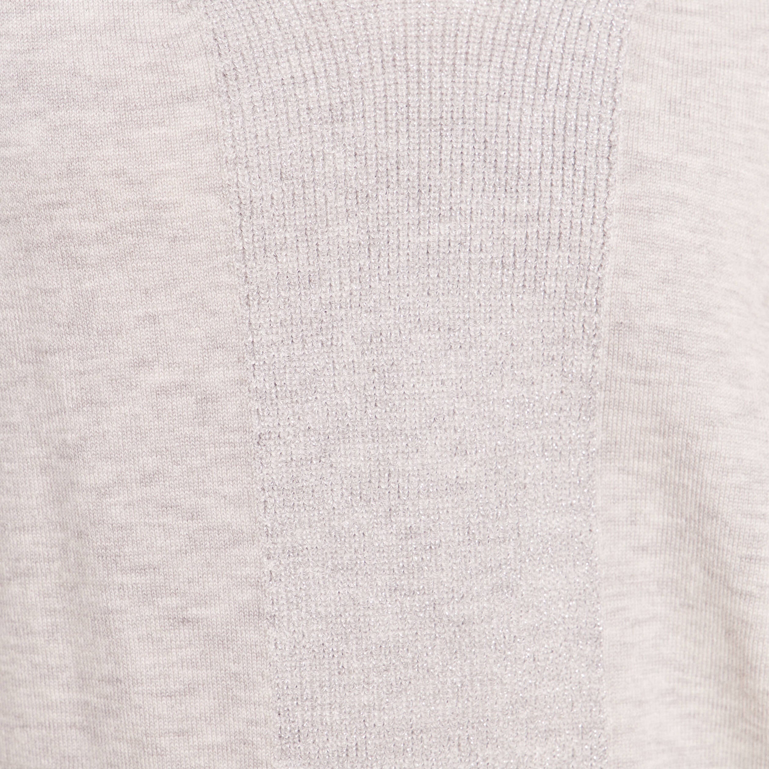 Pull manches longues gris clair femme