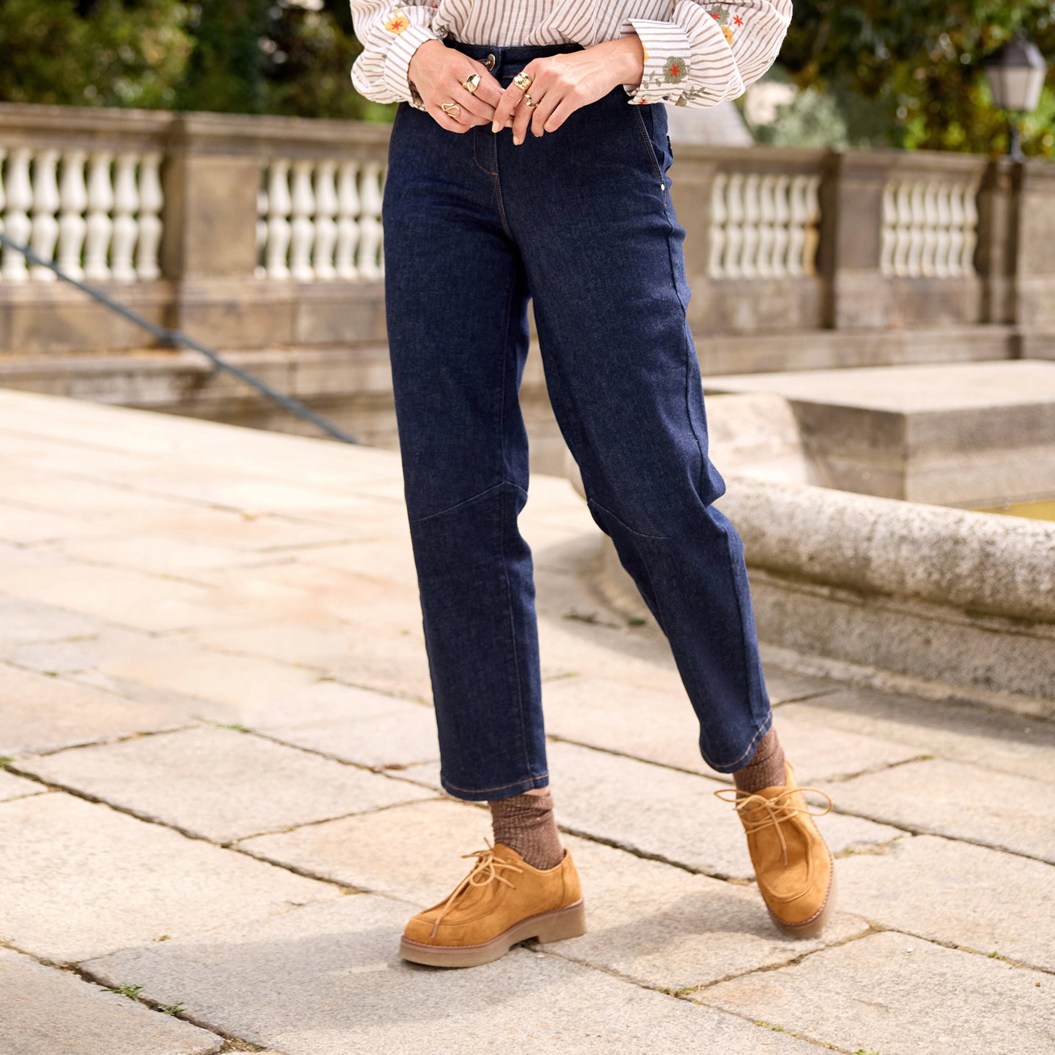 Jean denim brut femme