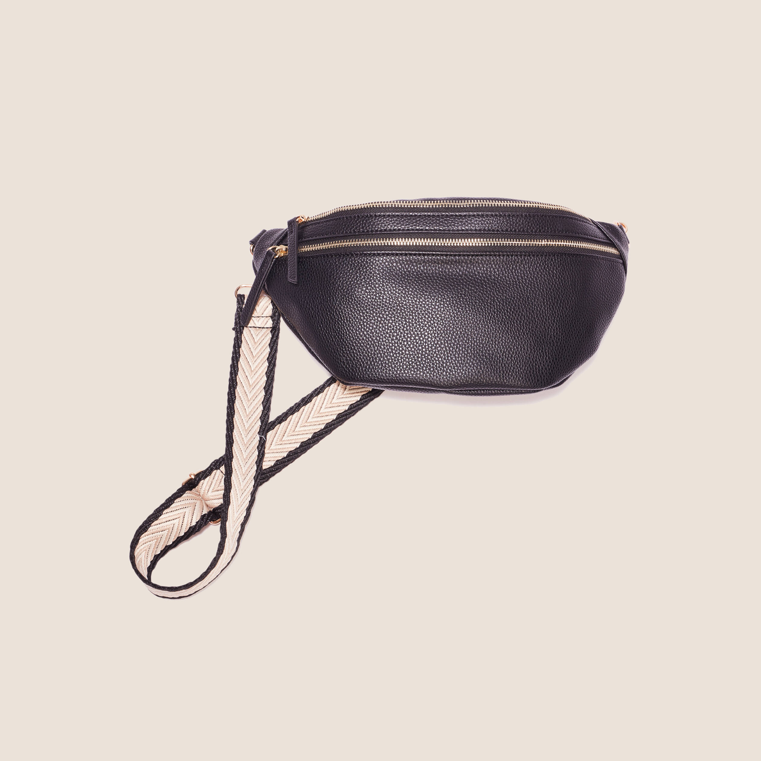 Bréal Sac Photo Banane Sac Banane Zippé Noir Femme Bréal