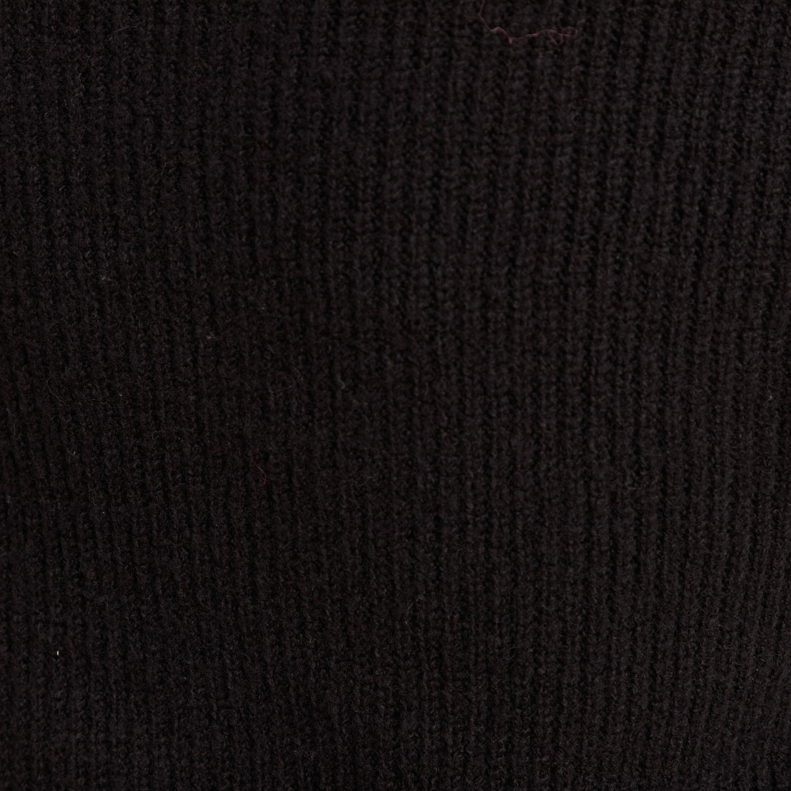 Pull col rond manches longues noir femme