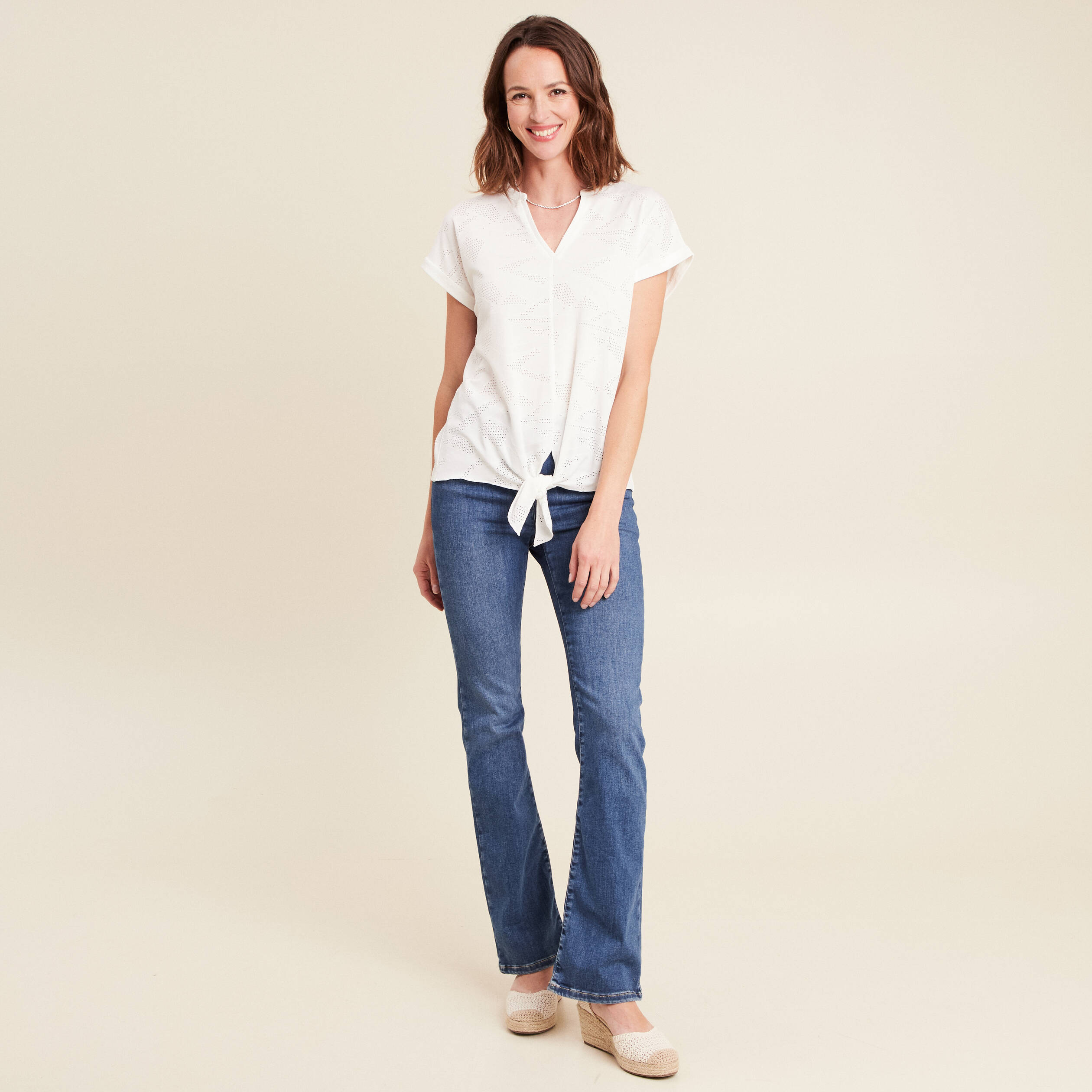 blouse col tunisien manches courtes blanc femme blouse col tunisien manches courtes blanc femme