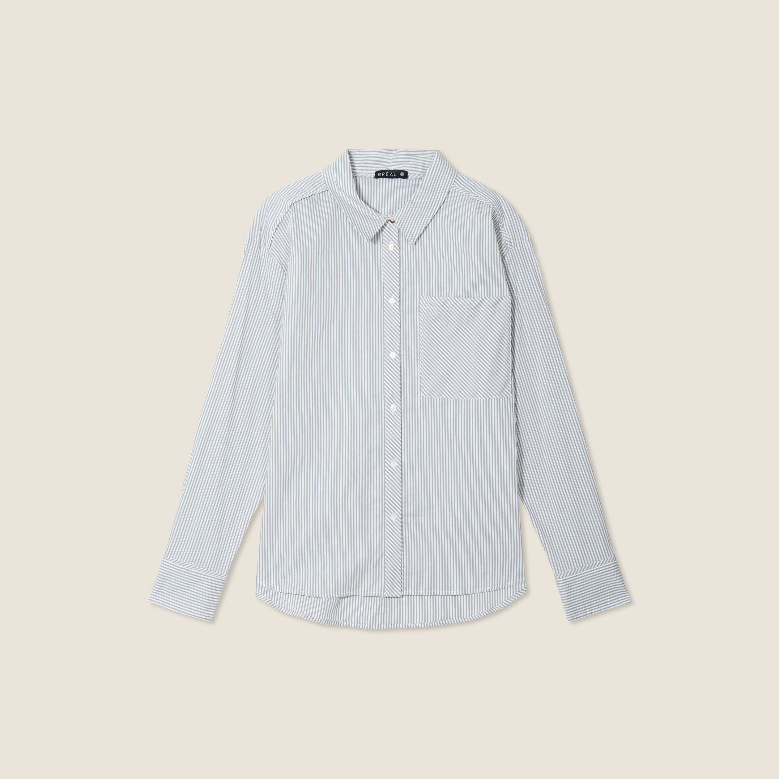 Chemise Madewell Manches Longues – Femme, Taille L, Gris Chiné, état Très Bon