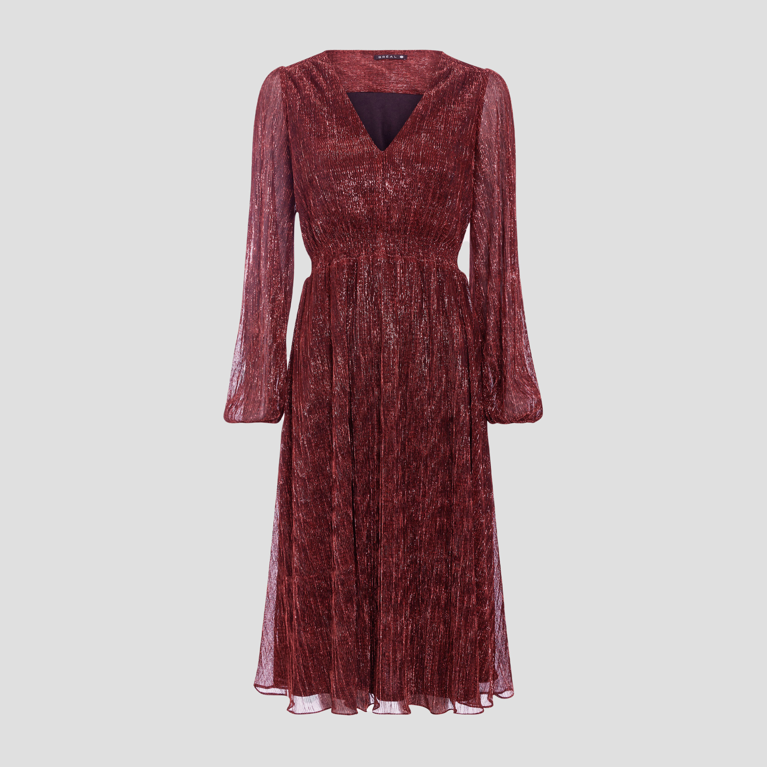 Robe longue droite rose femme