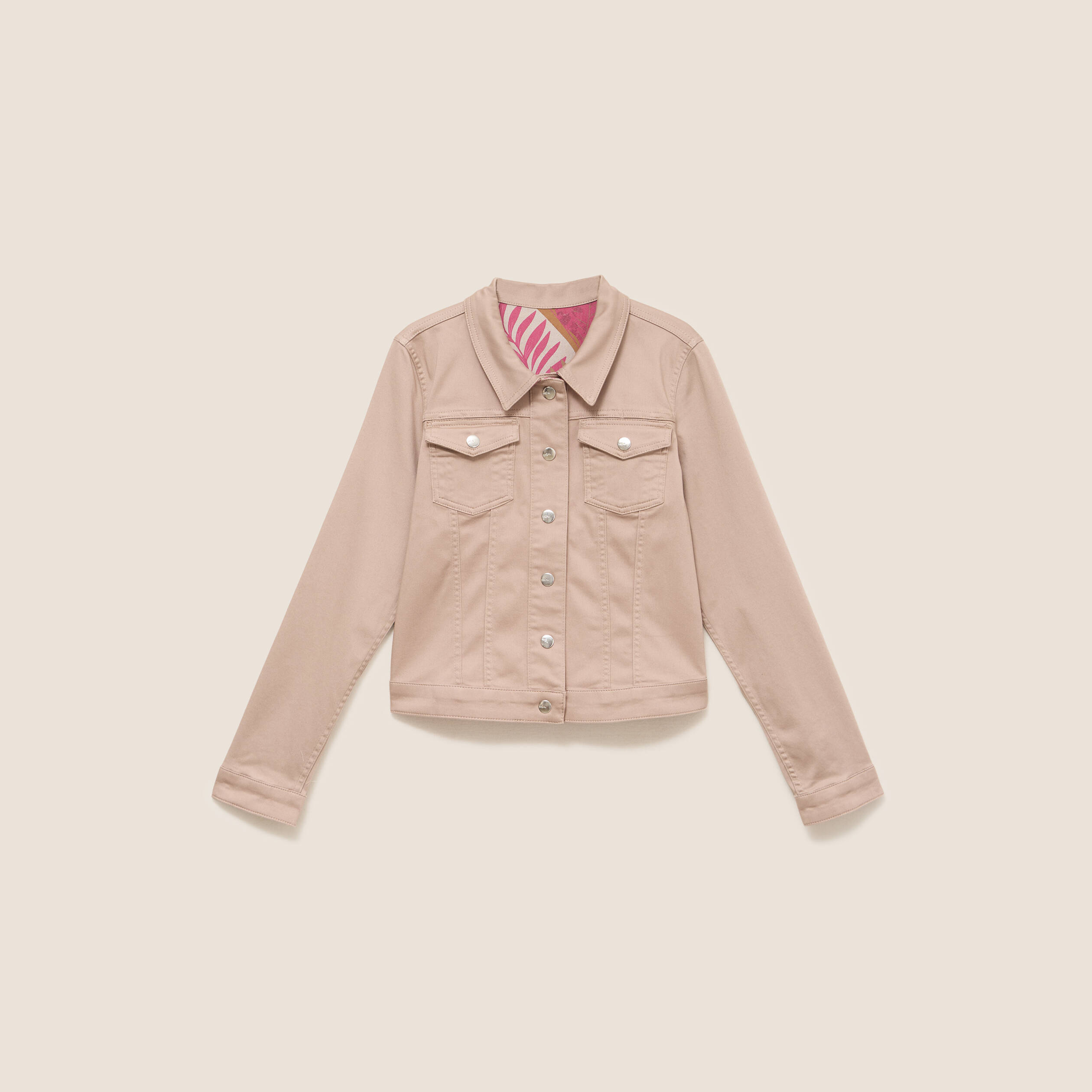 Veste cintr&eacute;e r&eacute;versible manches longues marron femme