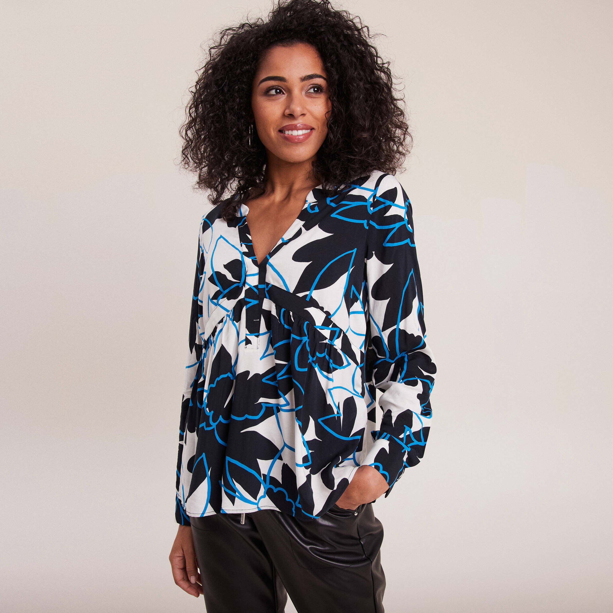 Blouse cheap bleu electrique