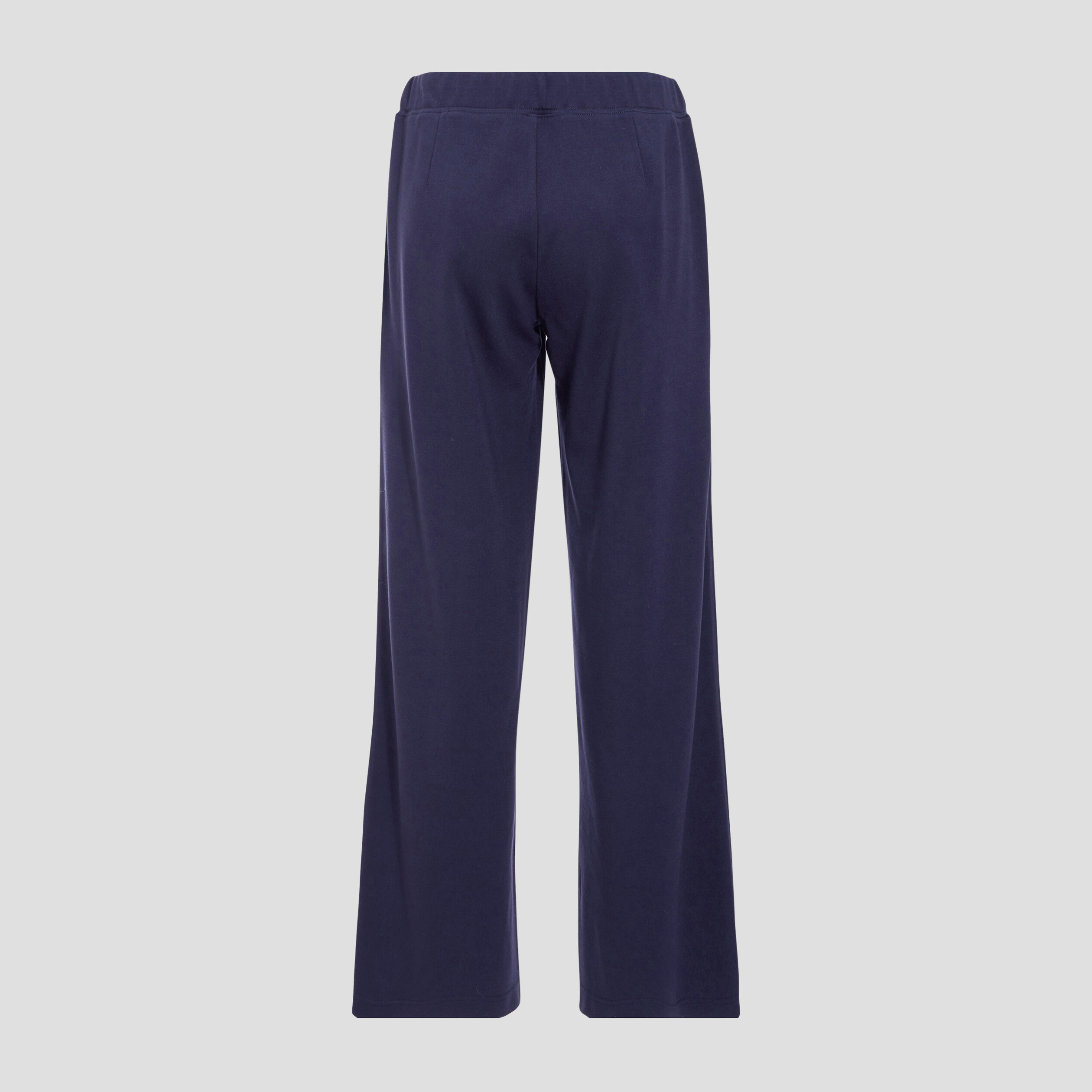 Pantalon flou fluide bleu foncé femme