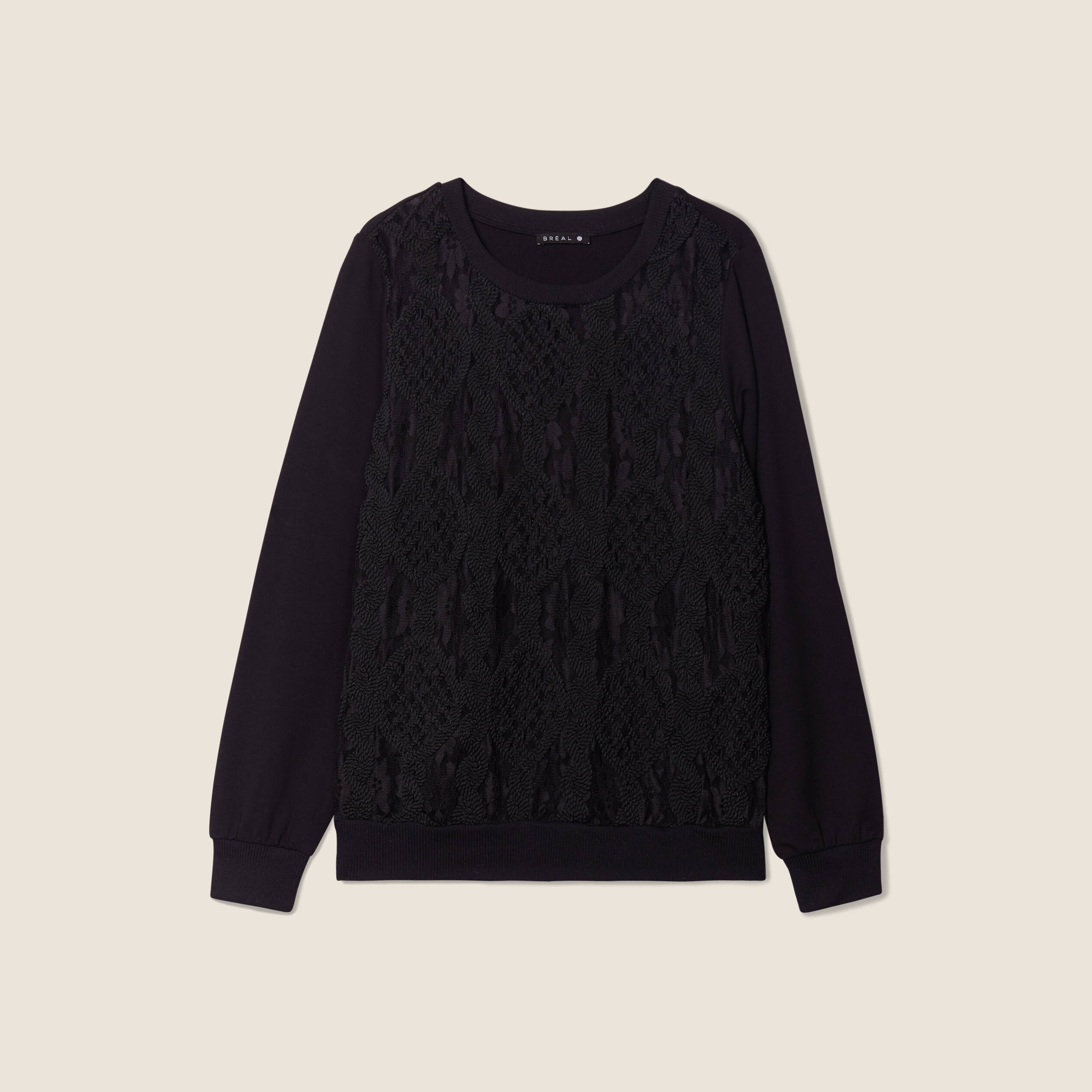 T-shirt manches longues noir femme