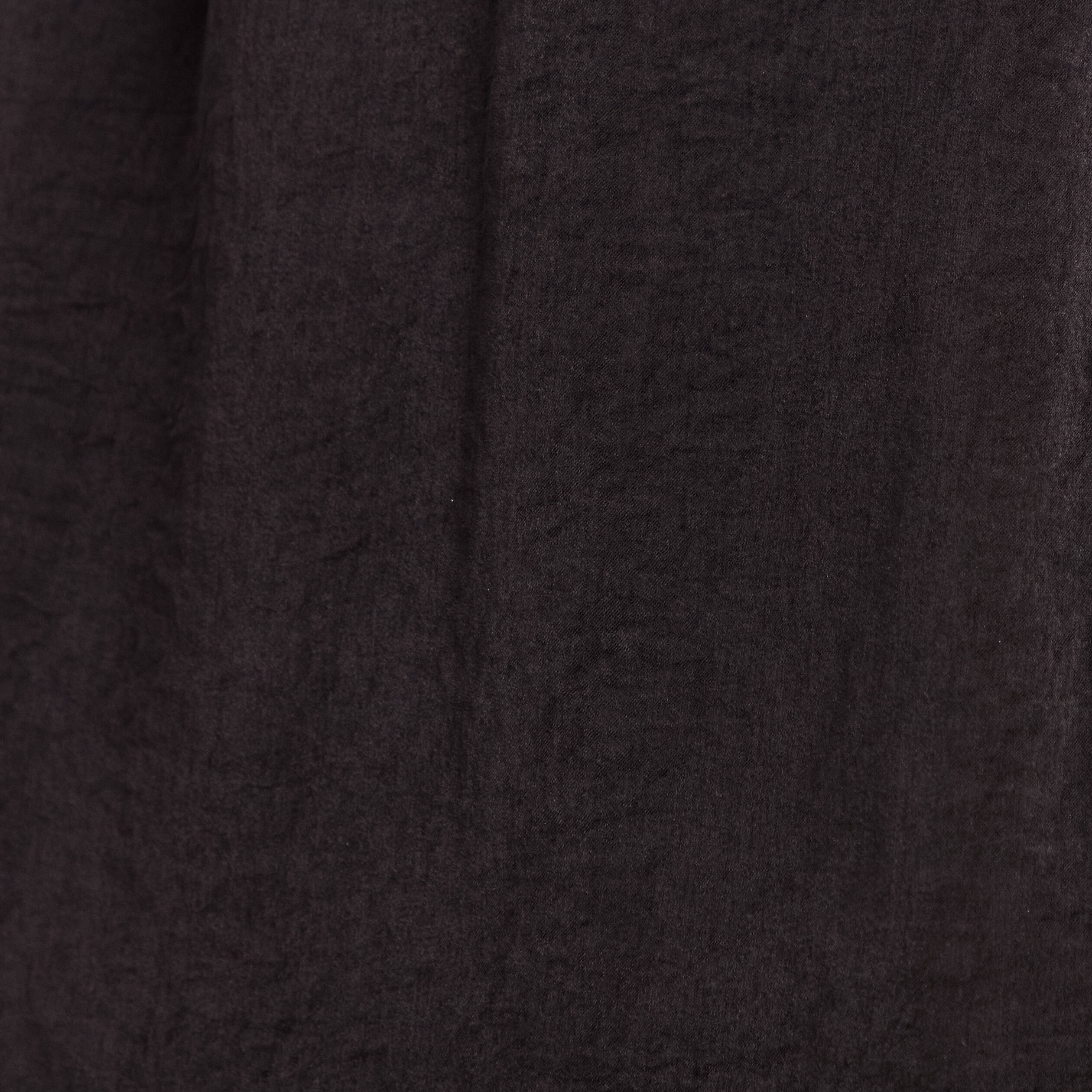 Chemise ample satin&eacute;e manches longues noir femme